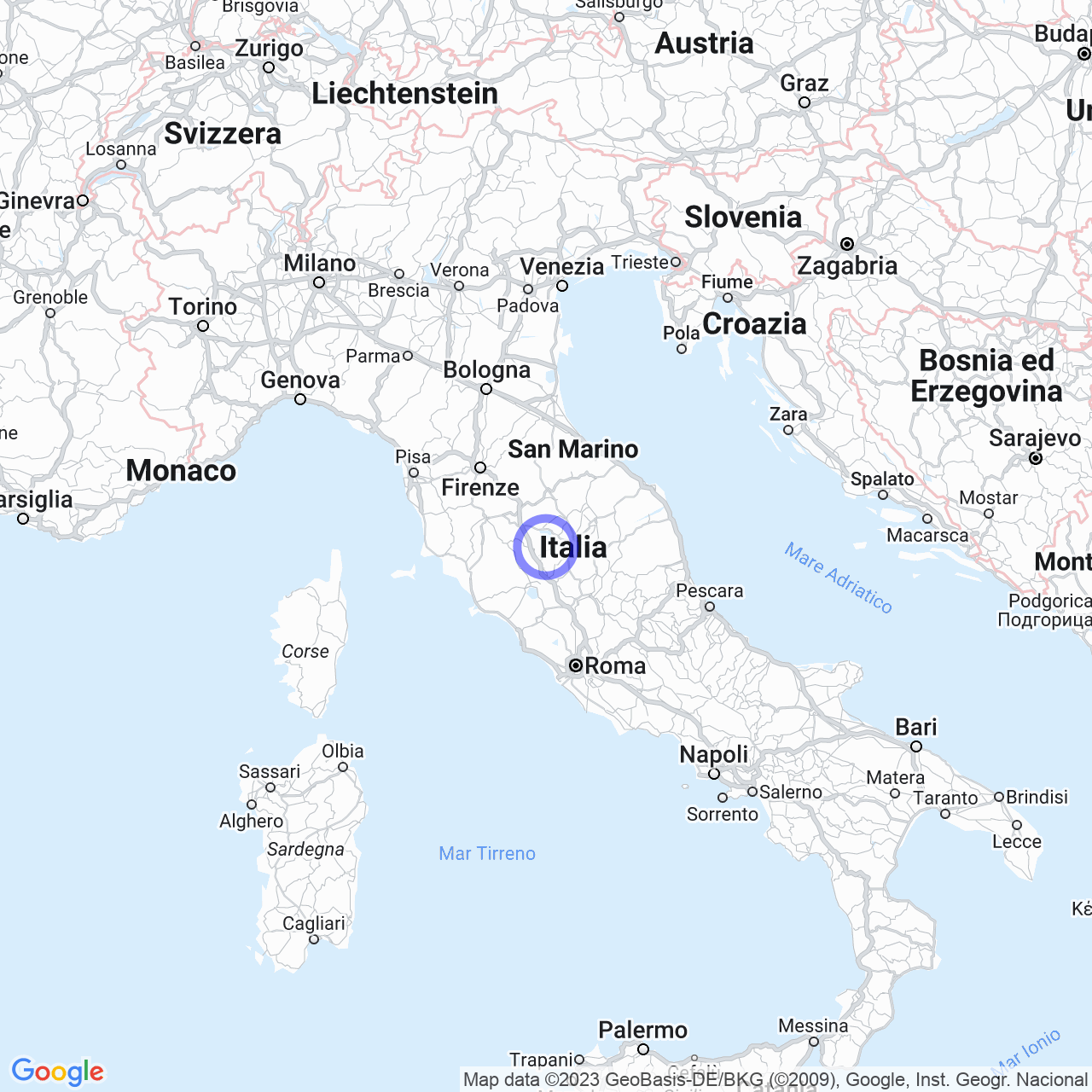 Mappa di Casa Paolinami in Panicale