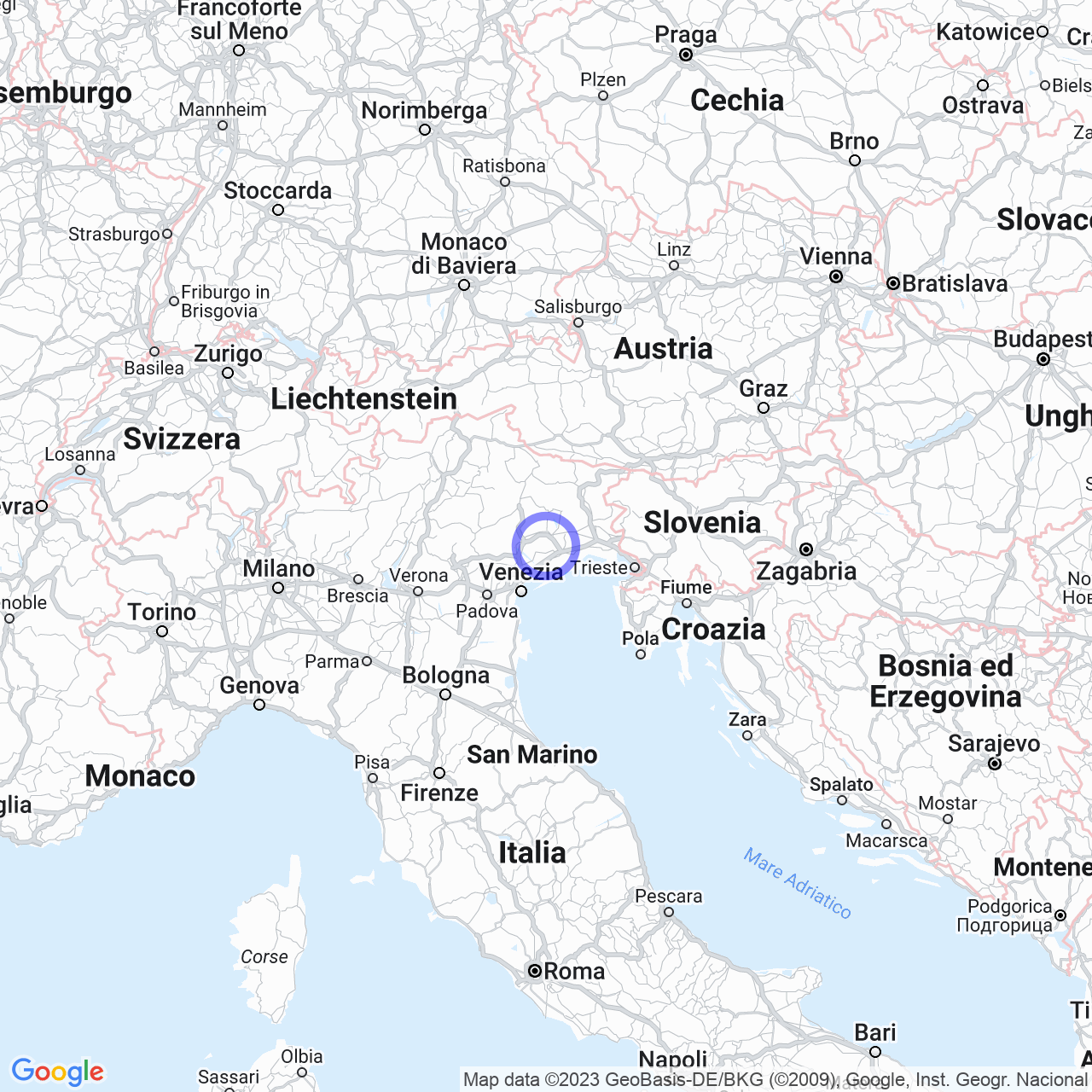 Mappa di Case Squarzalovo in Pasiano di Pordenone