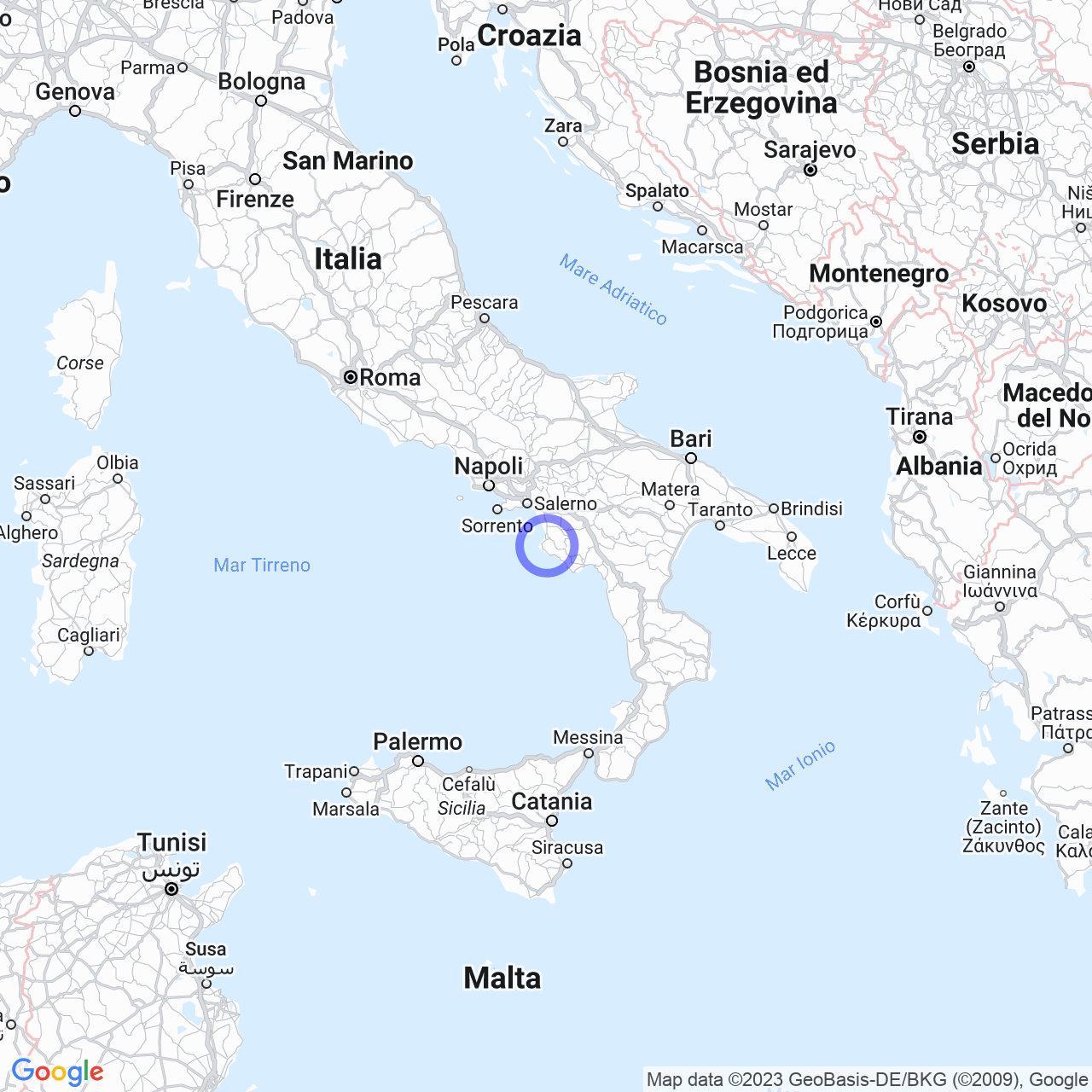 Mappa di Contrada Noce Bassa in Perdifumo