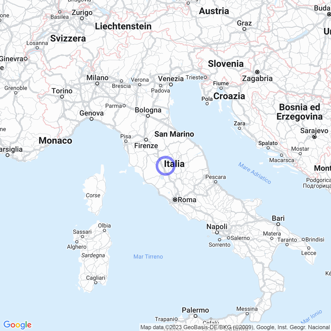 Mappa di Nociarelle-scarpiello in Piegaro