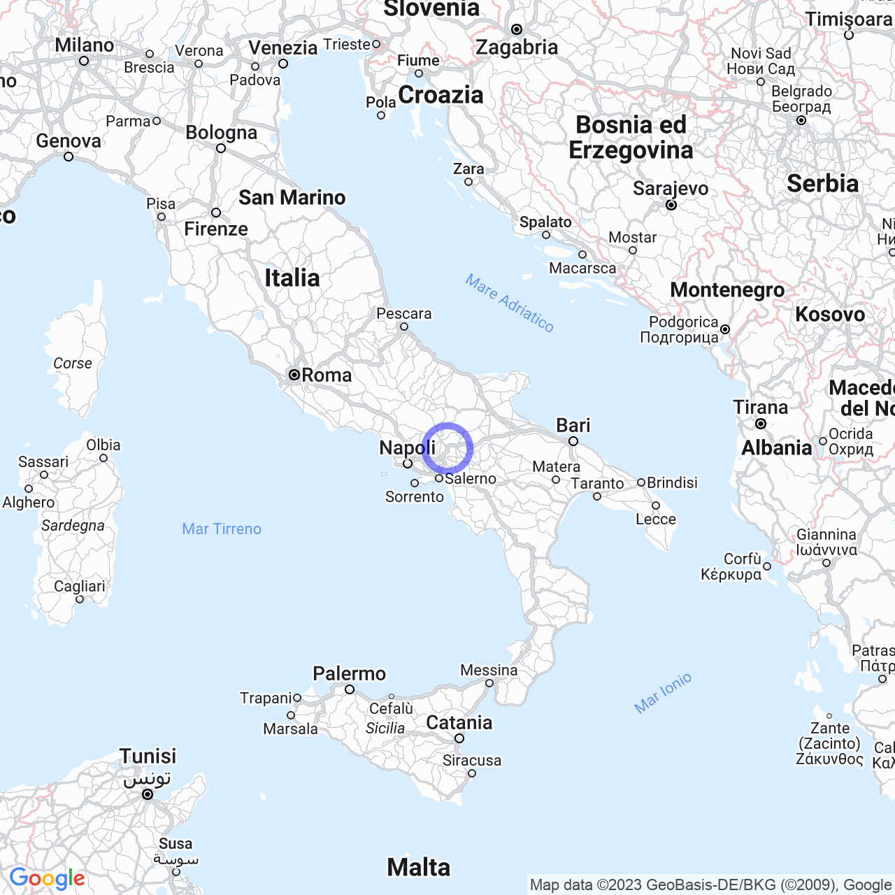 Mappa di Dentecane in Pietradefusi