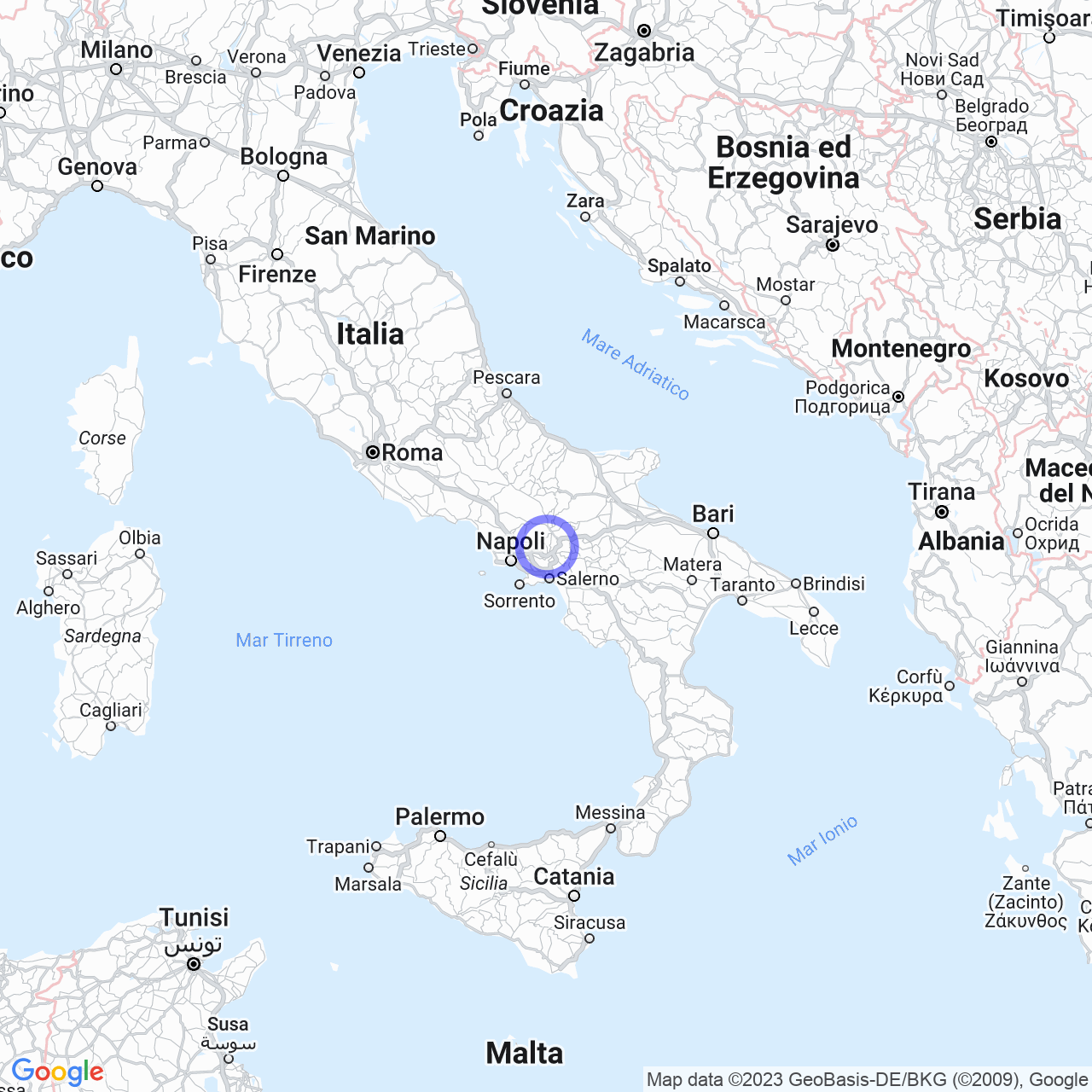 Mappa di Piantedosi in Pietrastornina