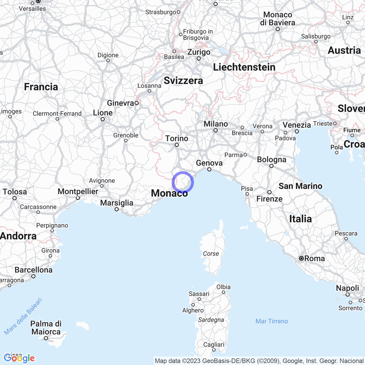 Mappa di Zona Industriale in Pieve di Teco