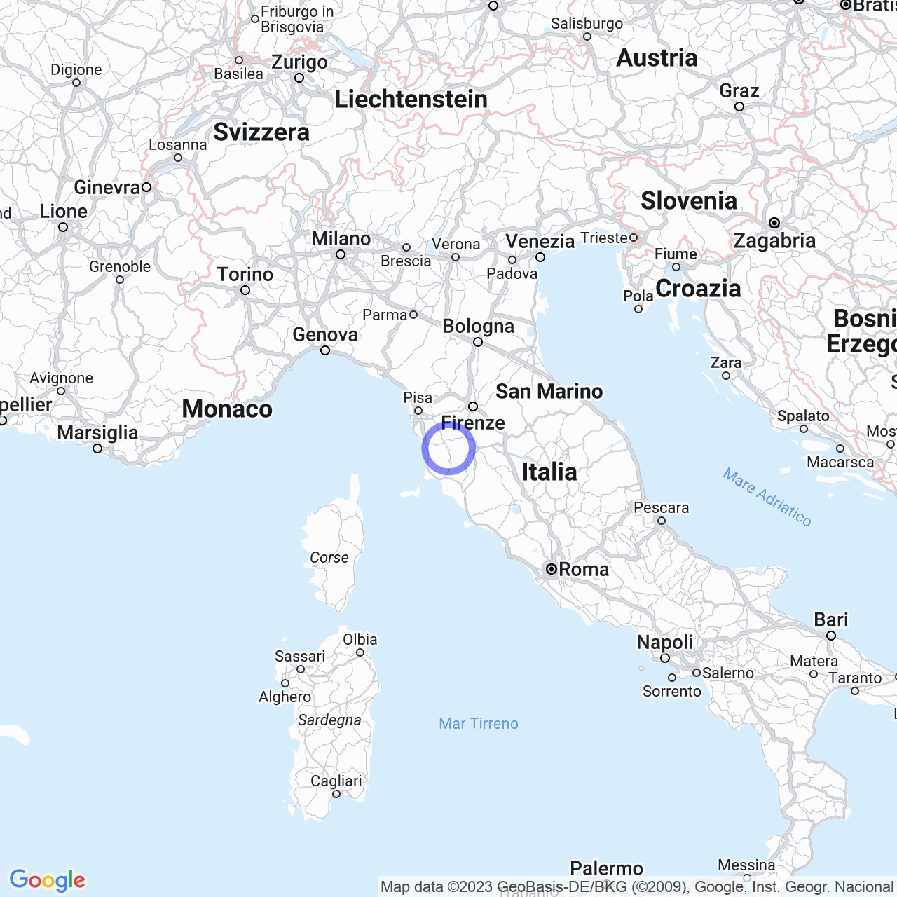 Mappa di Località La Facianaia in Pomarance