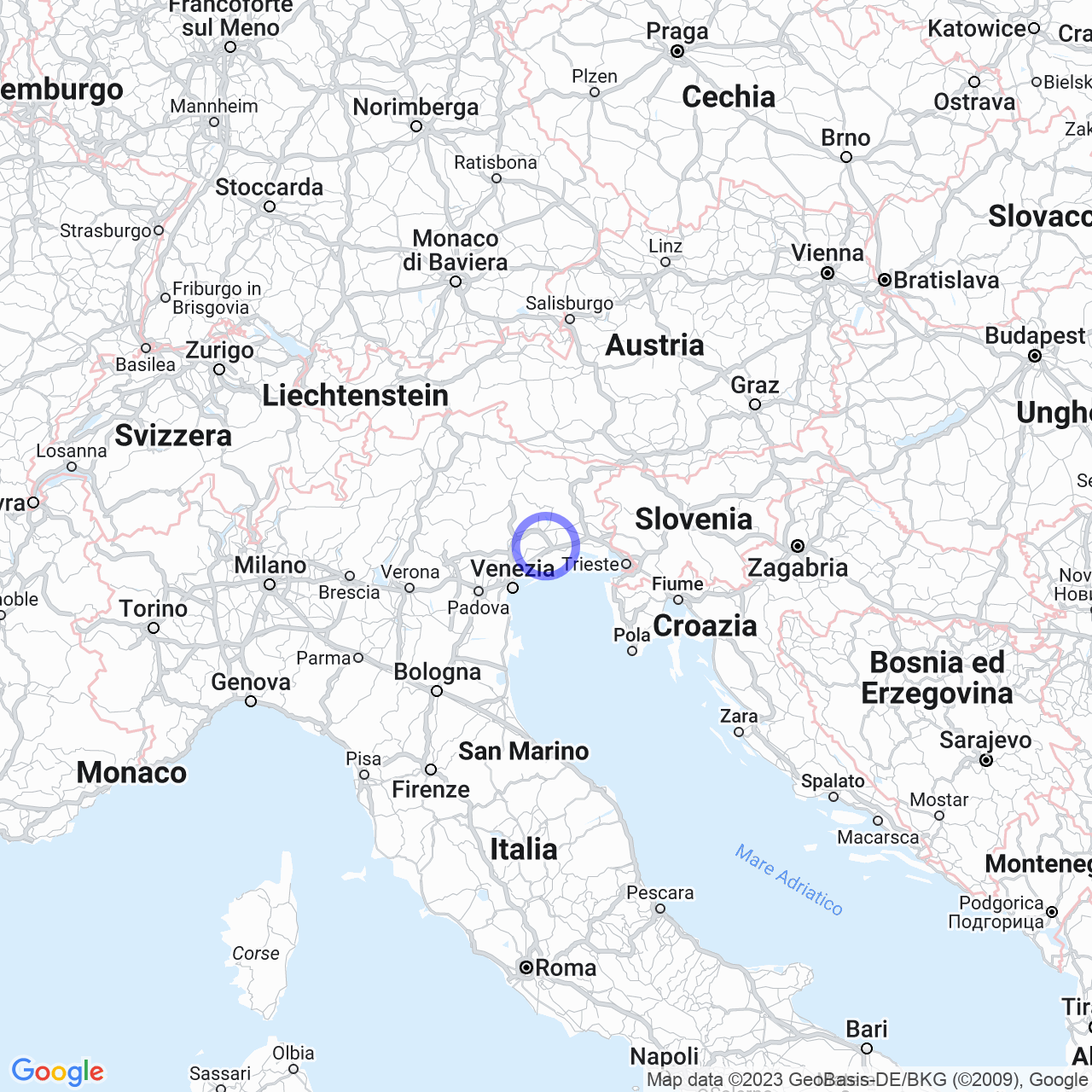 Mappa di Stazione in Pramaggiore