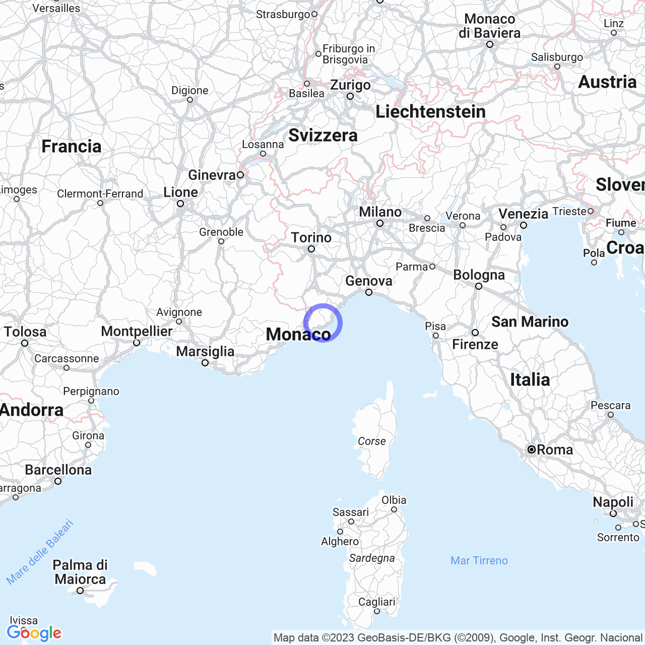 Mappa di Praelo in Prelà