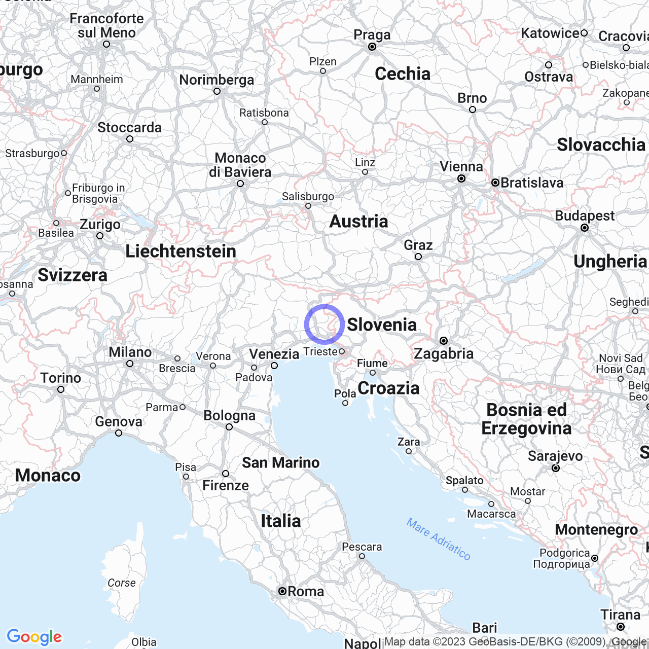 Mappa di Località Casanuova in Premariacco