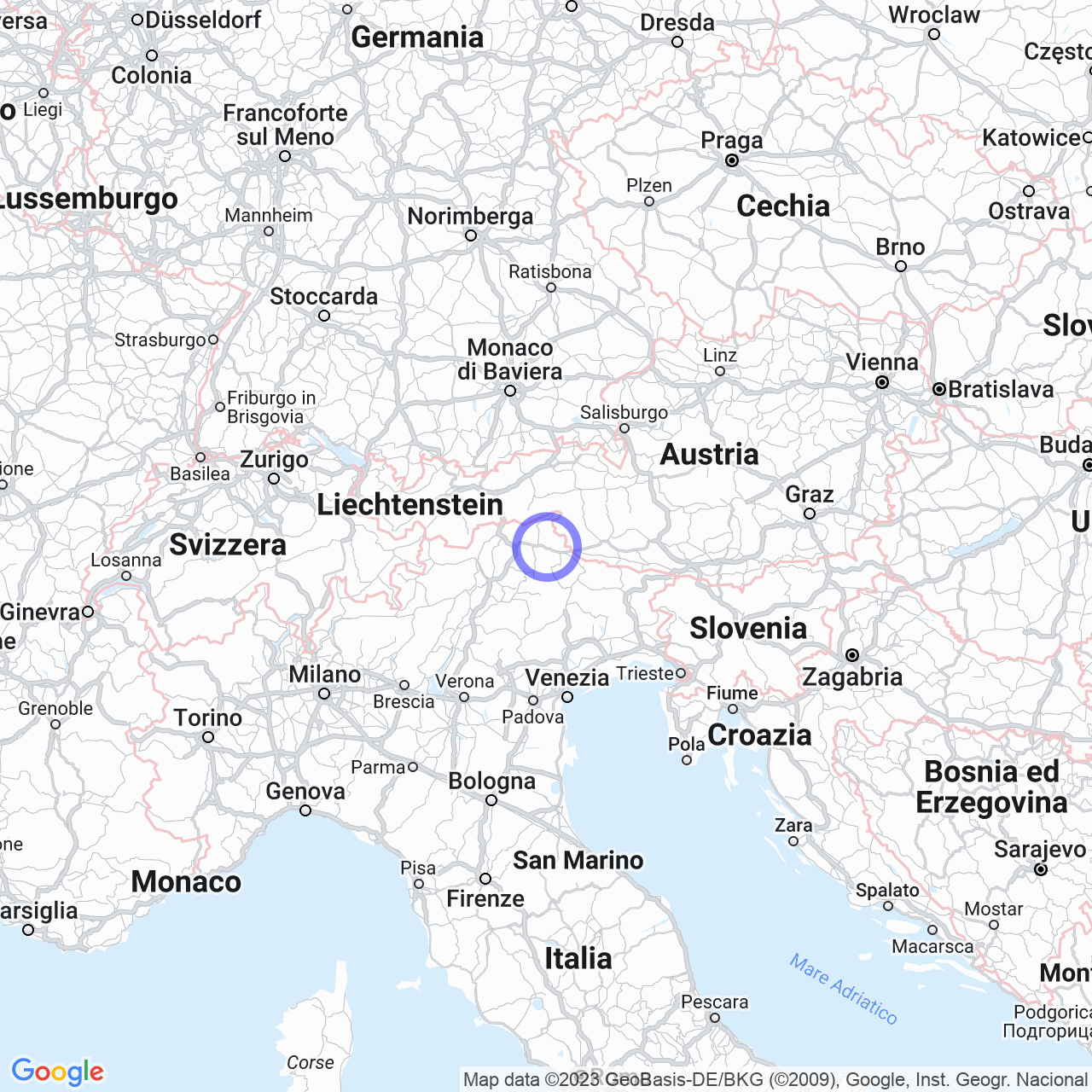 Mappa di Anterselva di Mezzo in Rasun-Anterselva