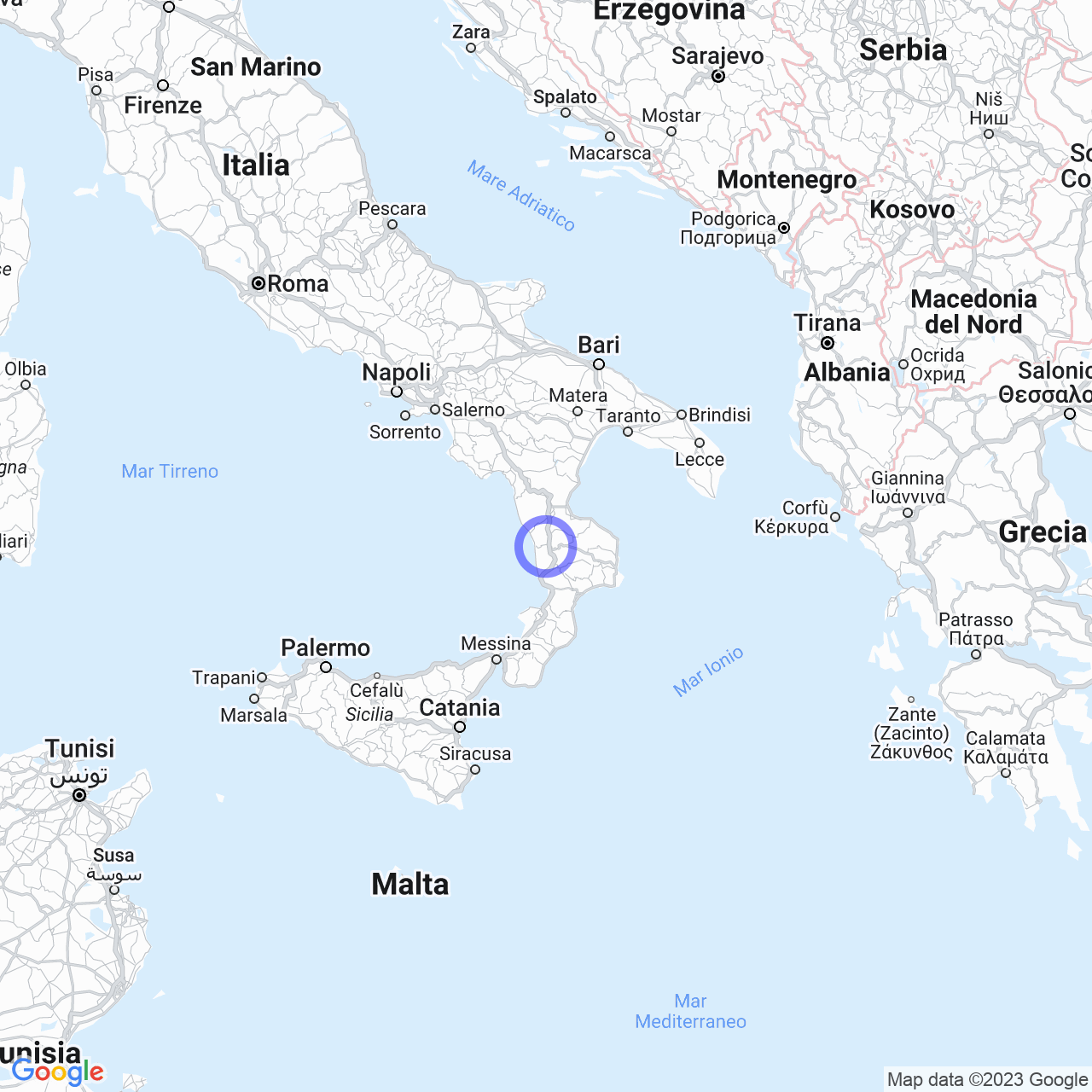 Mappa di Cucchiaio II in Rende