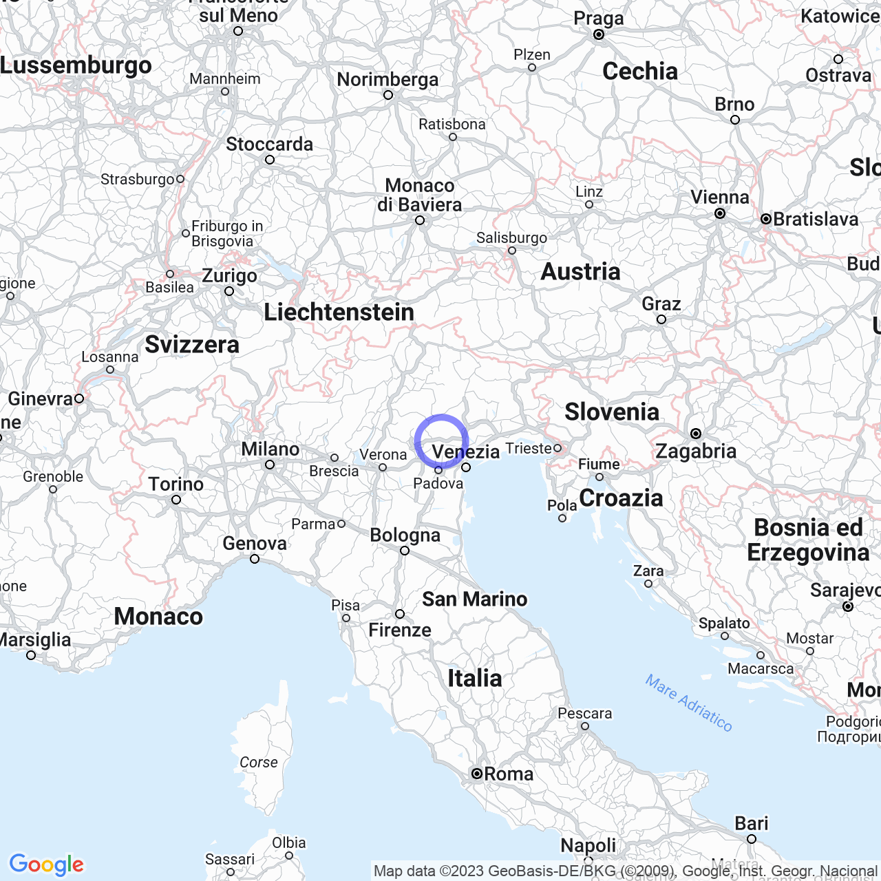 Mappa di Case Garbuio-piccolo in Riese Pio X