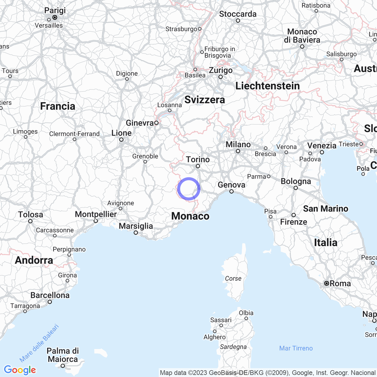 Mappa di San Giuliano in Roccabruna