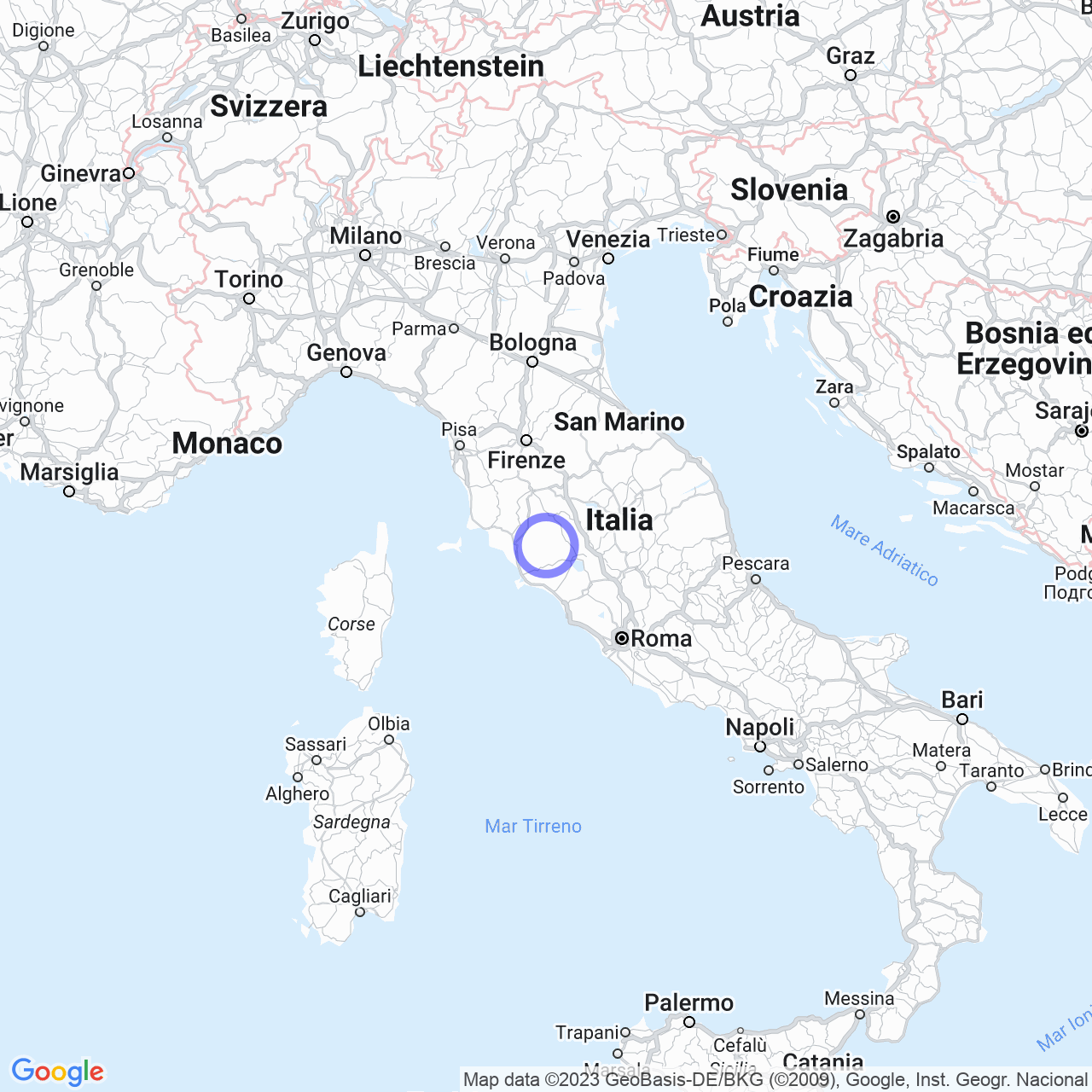 Mappa di La Croce in Roccalbegna