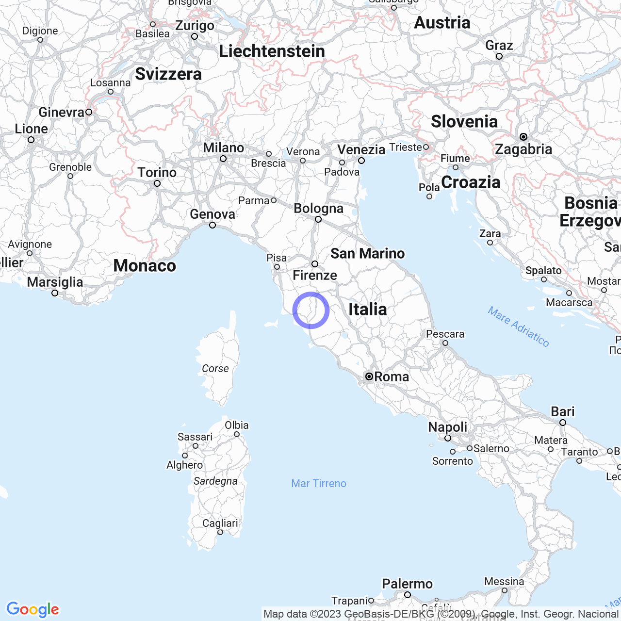 Mappa di Sticciano Scalo in Roccastrada