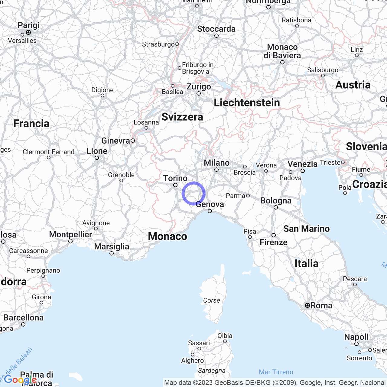 Mappa di Mogliotti in Rocchetta Tanaro