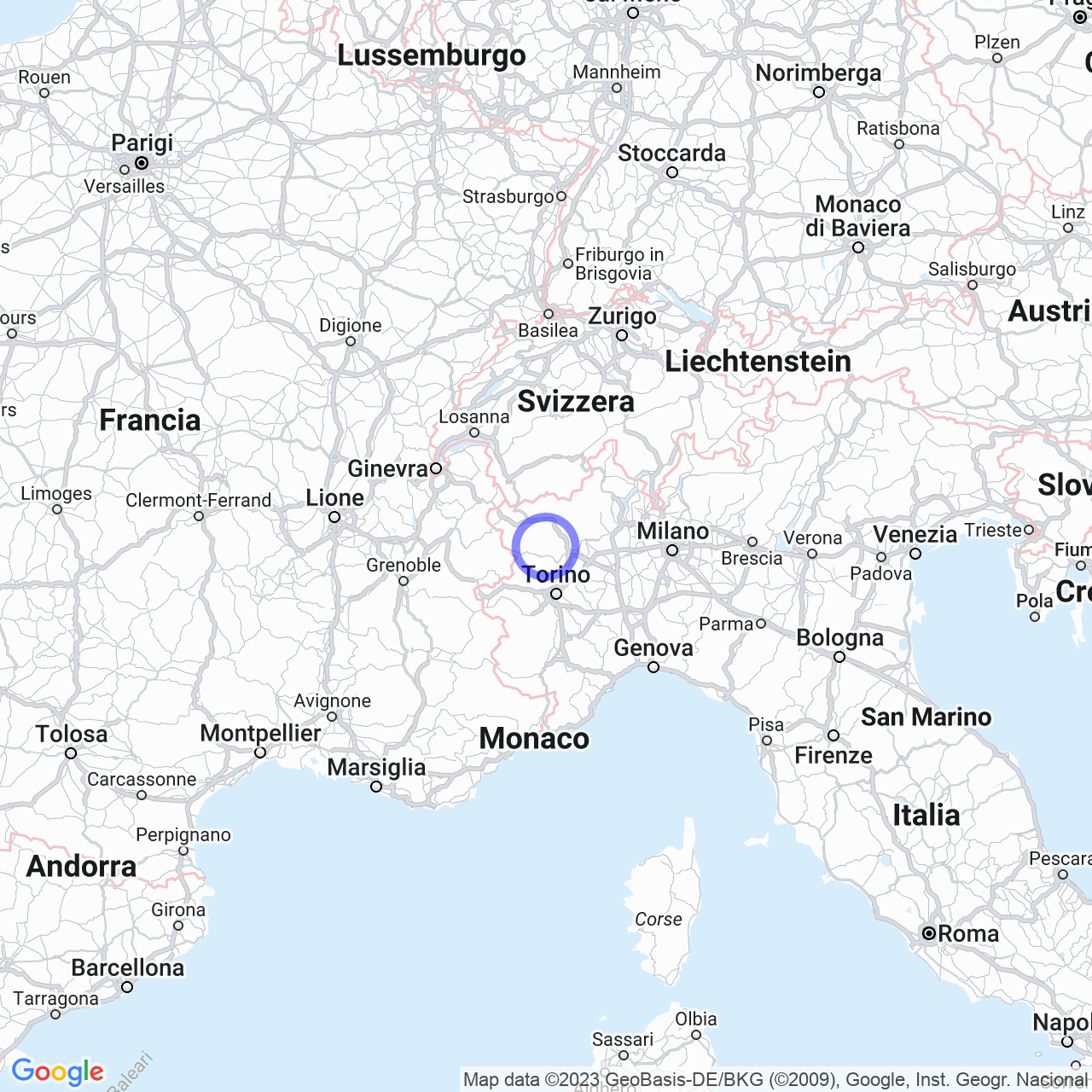 Mappa di Frazione Grangia in Ronco Canavese