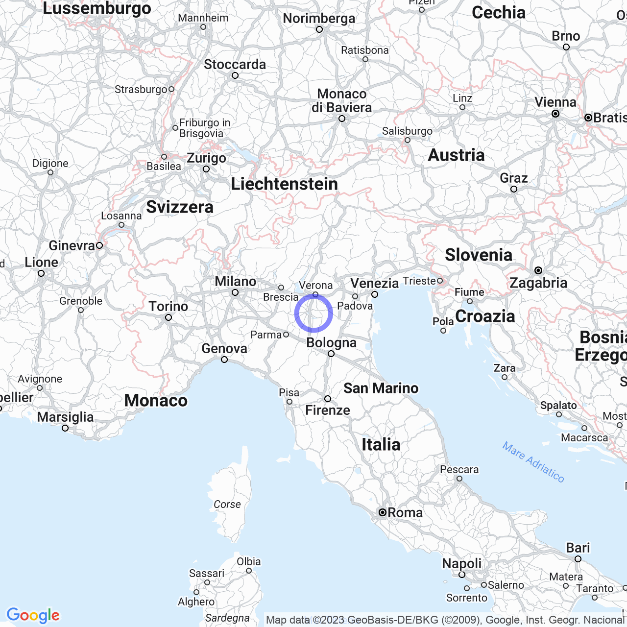 Mappa di Cad_ in Roncoferraro