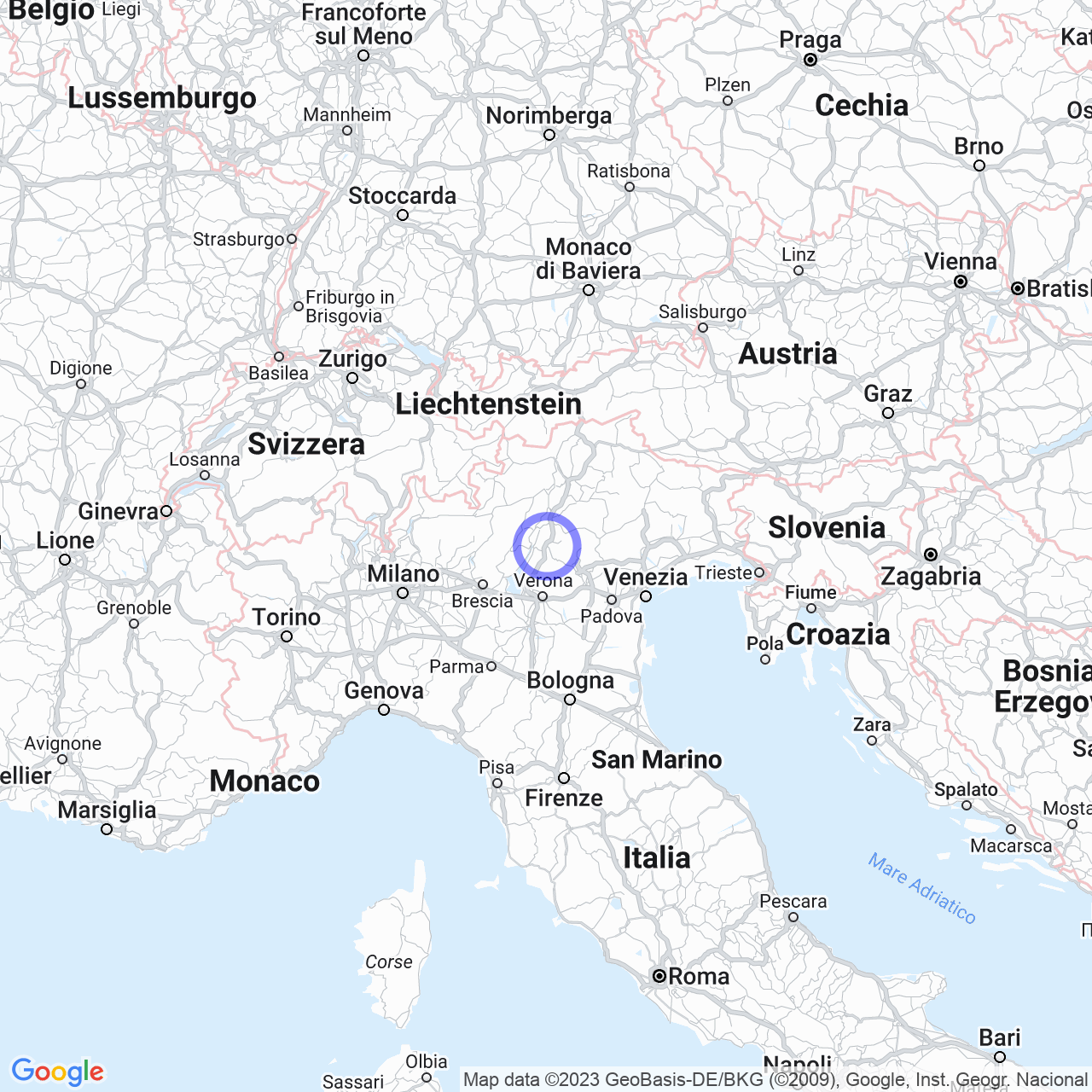 Mappa di Località Produttiva II in Rovereto