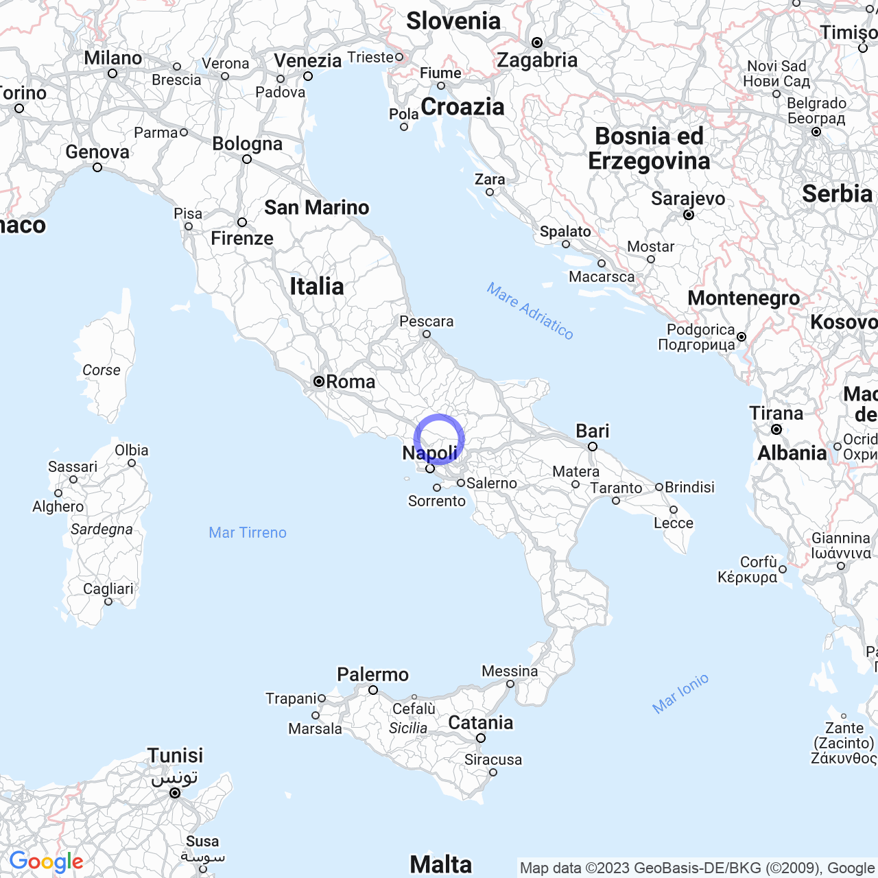 Mappa di Ricci in Ruviano