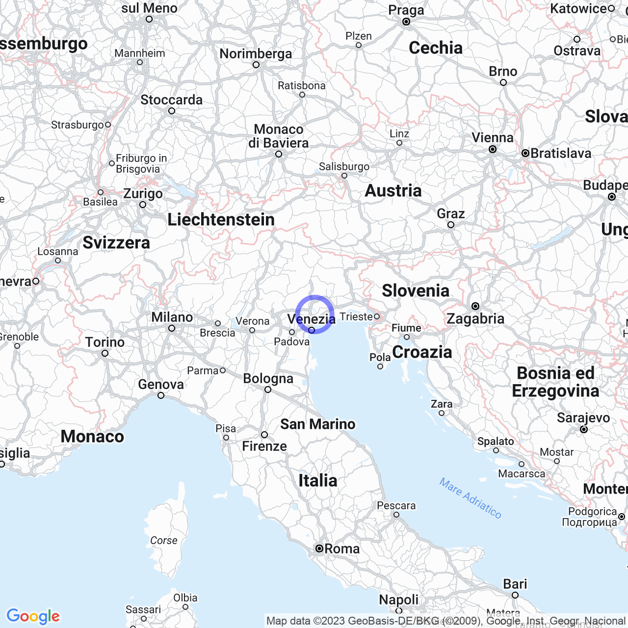 Mappa di Partisioni in San Biagio di Callalta