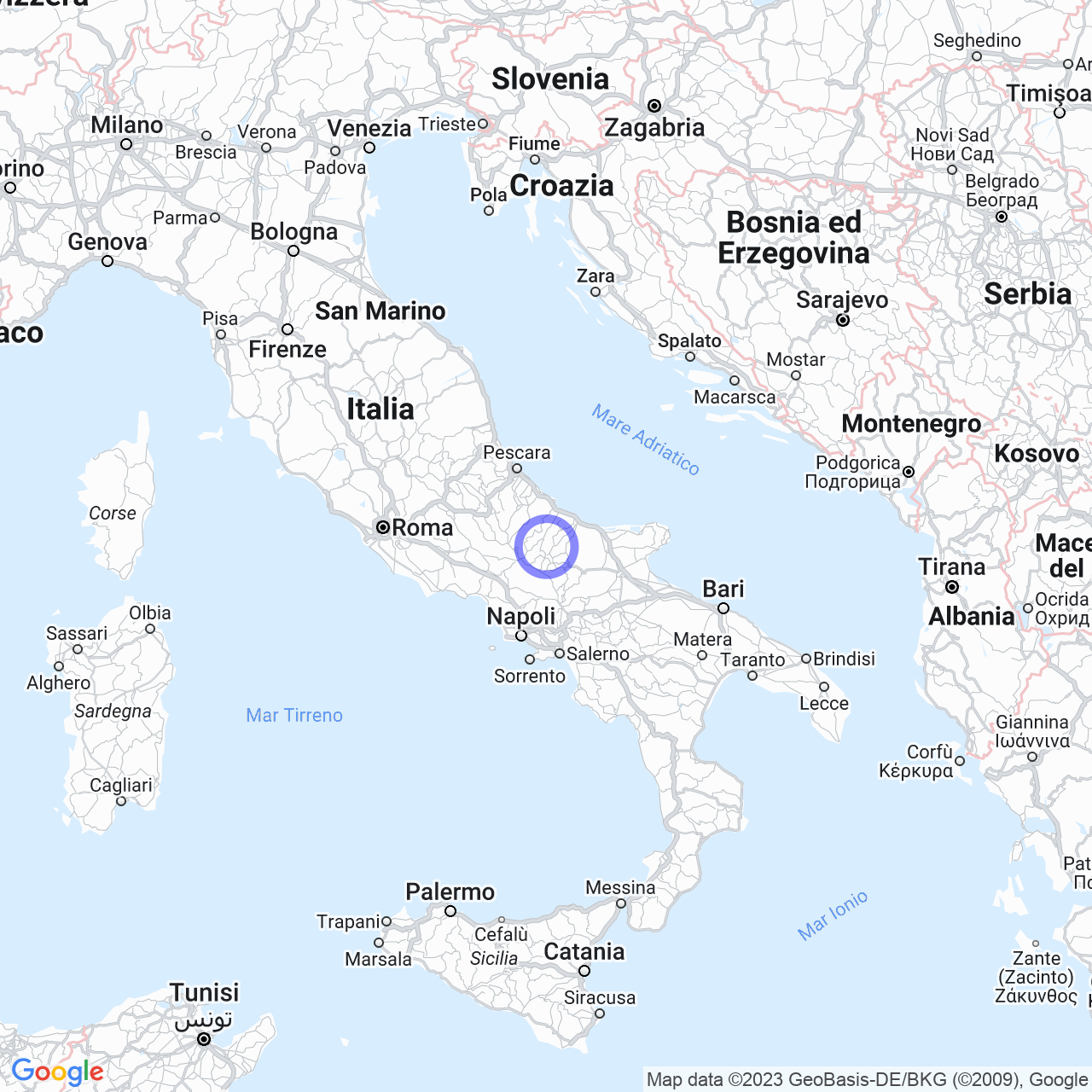 The 10 most populous cities in Molise.