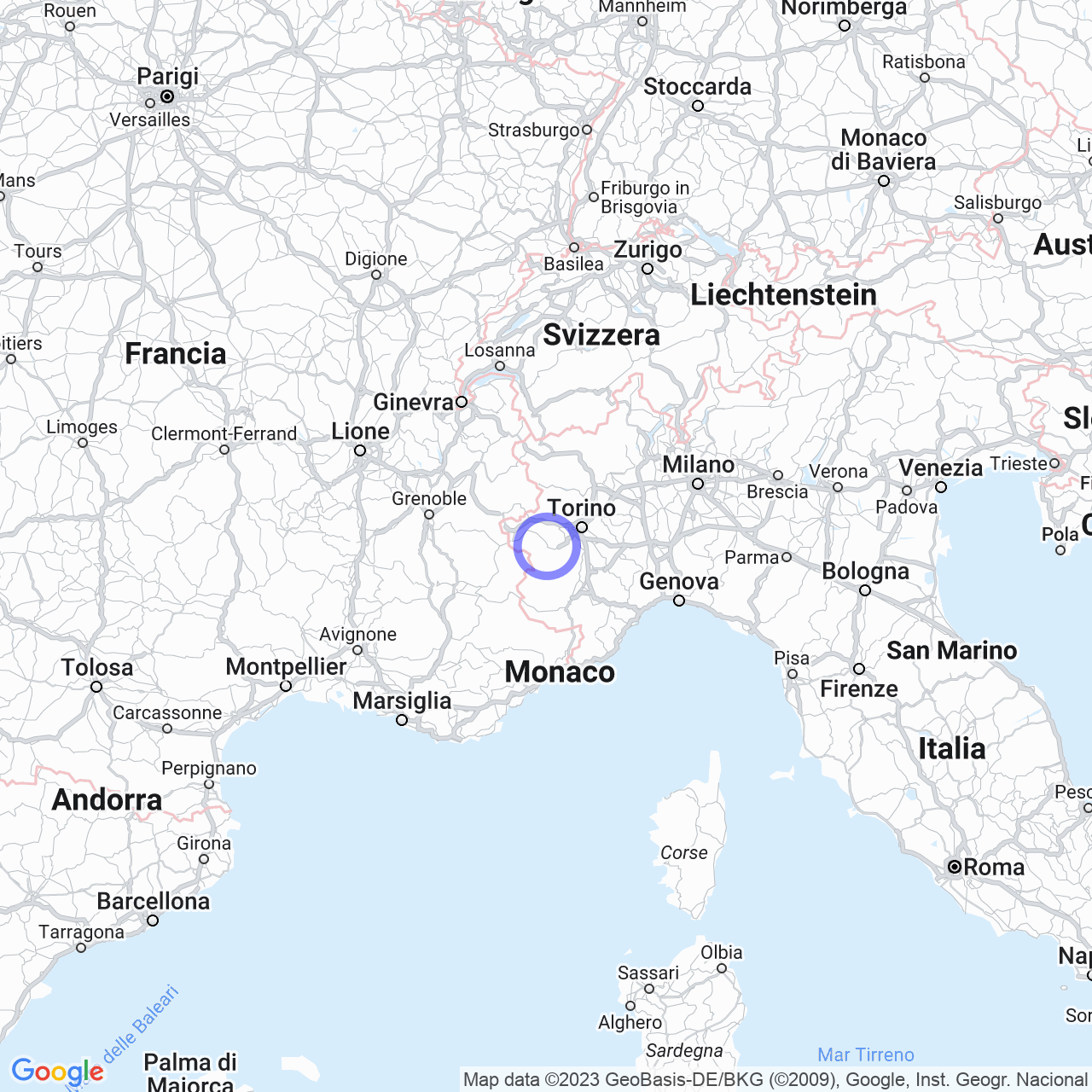 Mappa di Gaido in San Germano Chisone