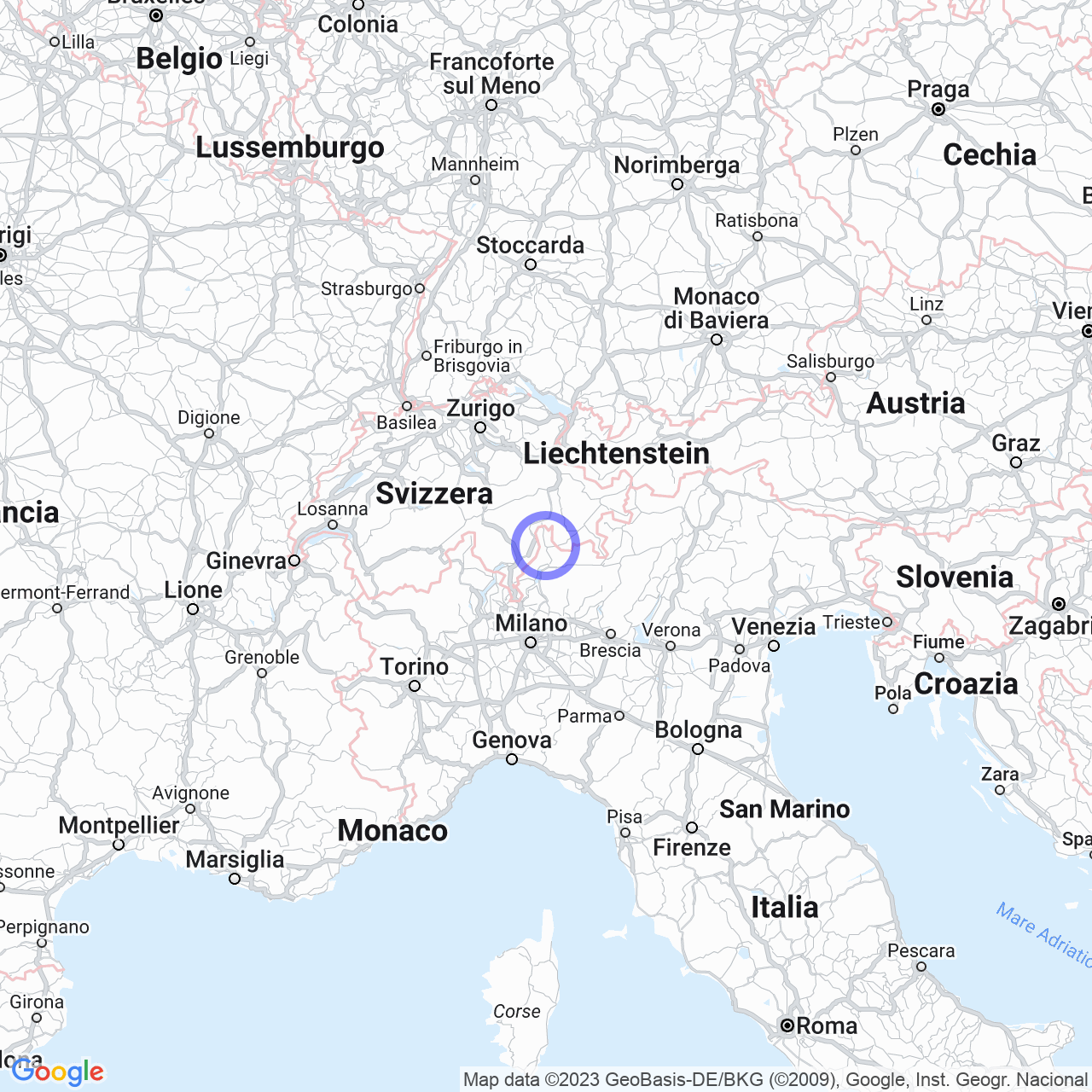 Mappa di Motta in San Giacomo Filippo