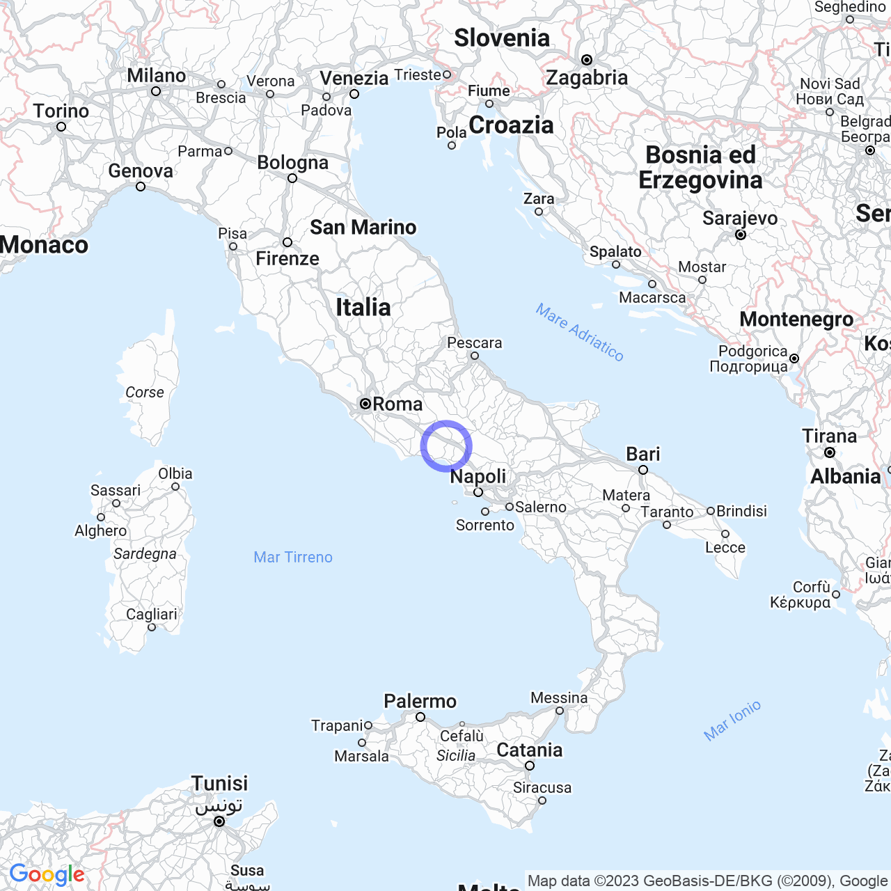 Mappa di Torricelli Superiore in San Giorgio a Liri