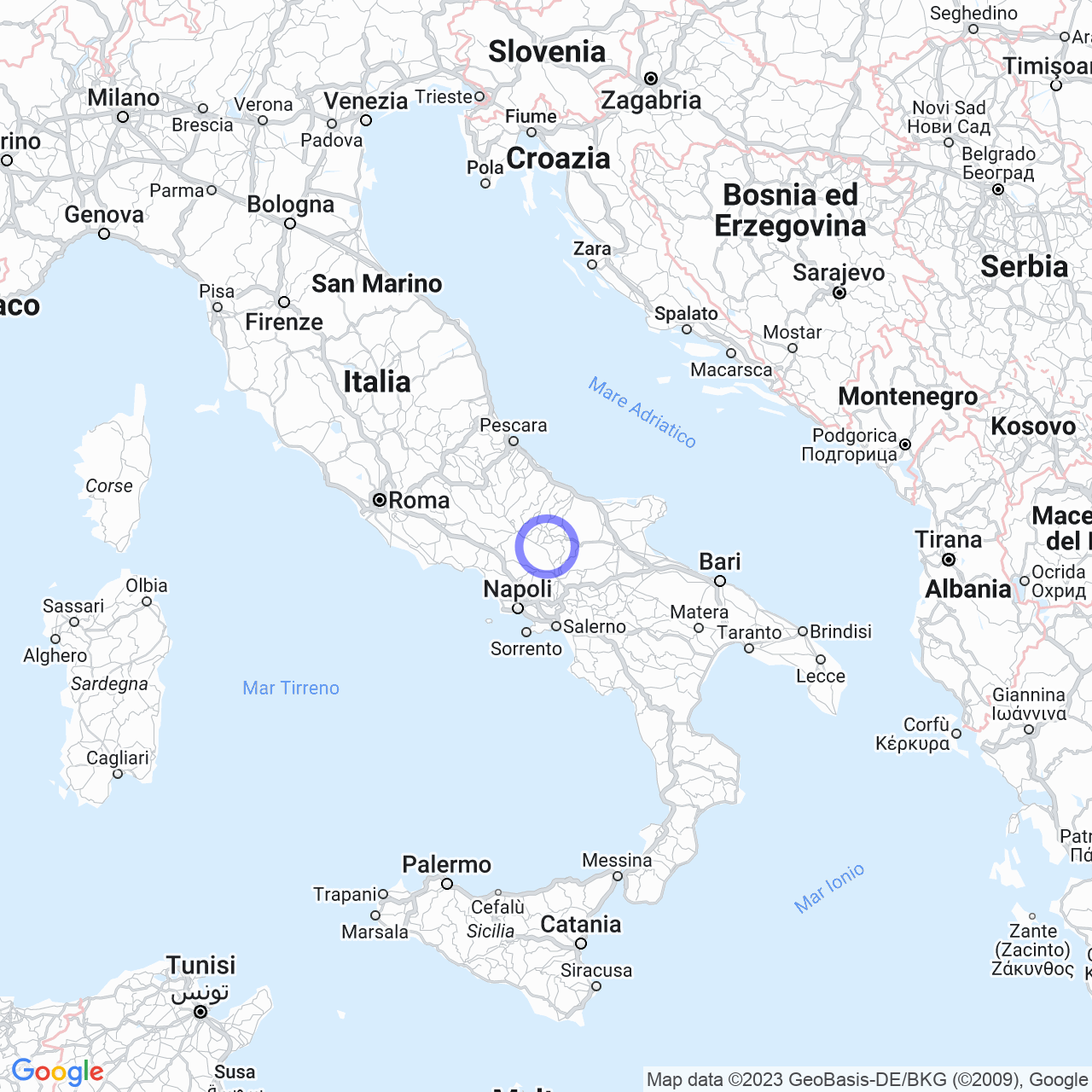 Mappa di Santo Ianno in San Giuliano del Sannio