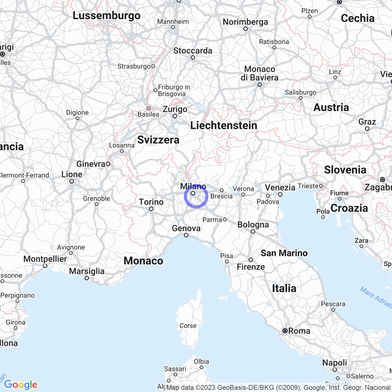 Mappa di Sesto Ulteriano in San Giuliano Milanese