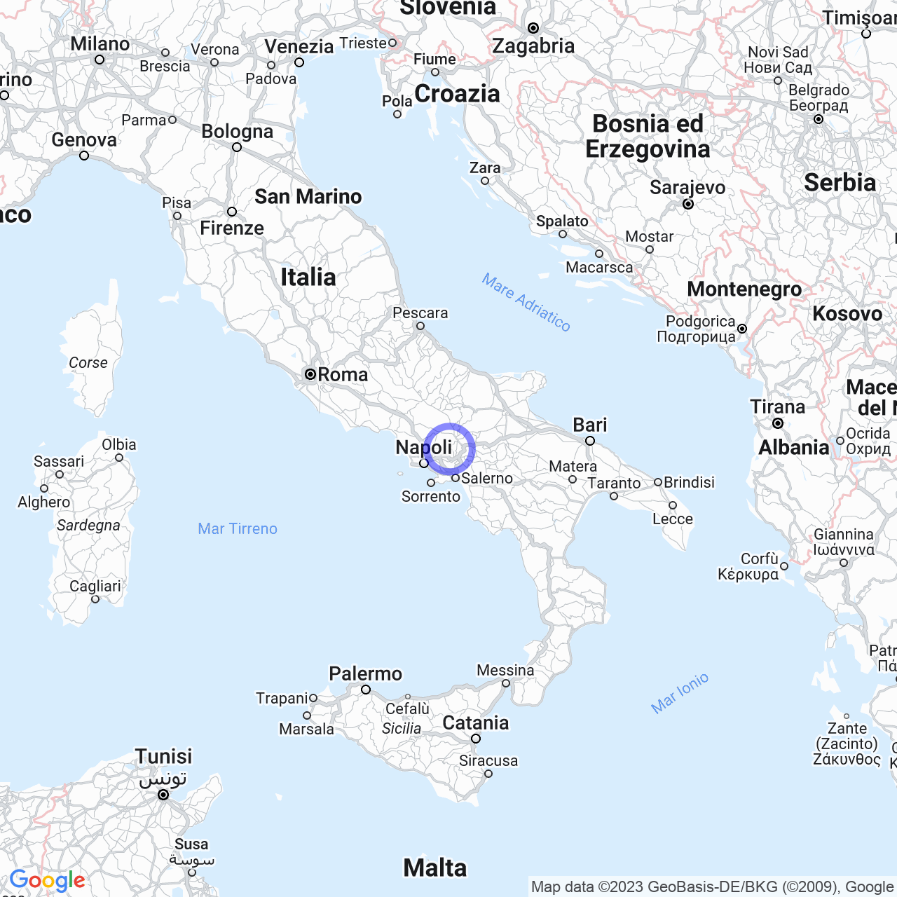 Mappa di Mancini in San Martino Valle Caudina