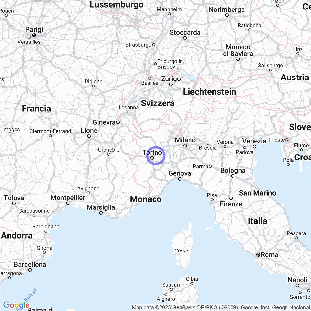 Mappa di Siberia in San Raffaele Cimena