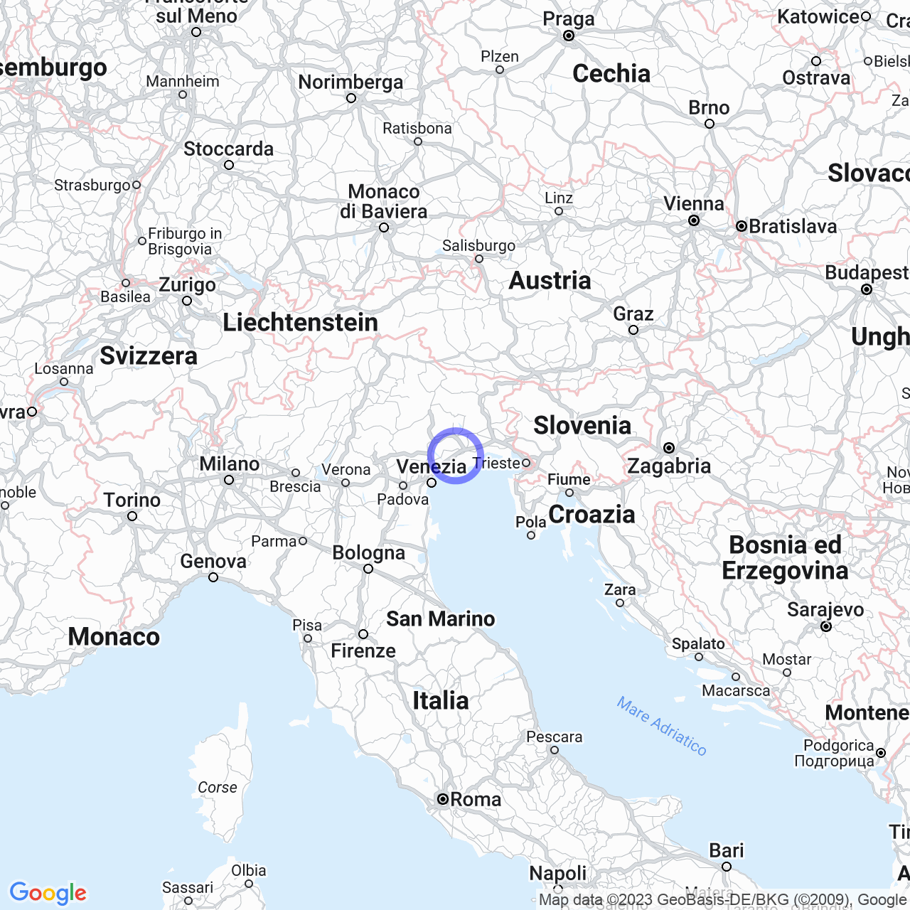 Mappa di Zona Industriale Zecchetto in San Stino di Livenza