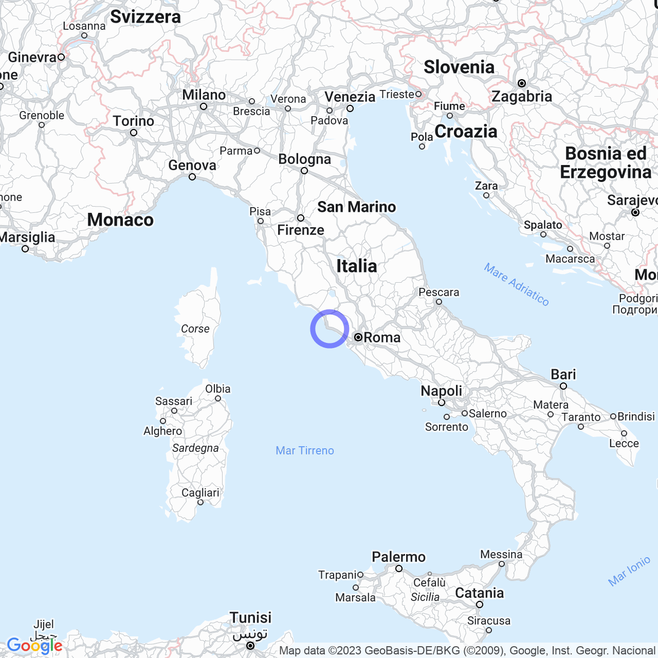 Santa Marinella: an Etruscan city on the sea in Lazio.