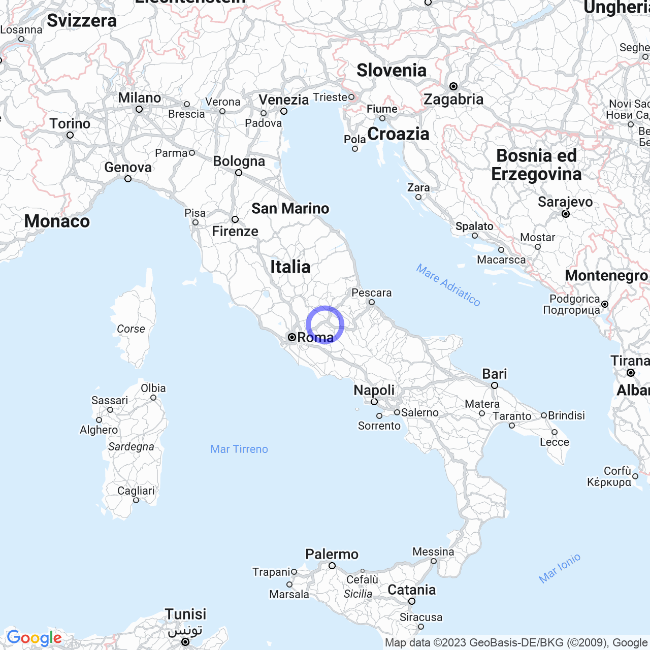 Mappa di Tubione in Sante Marie