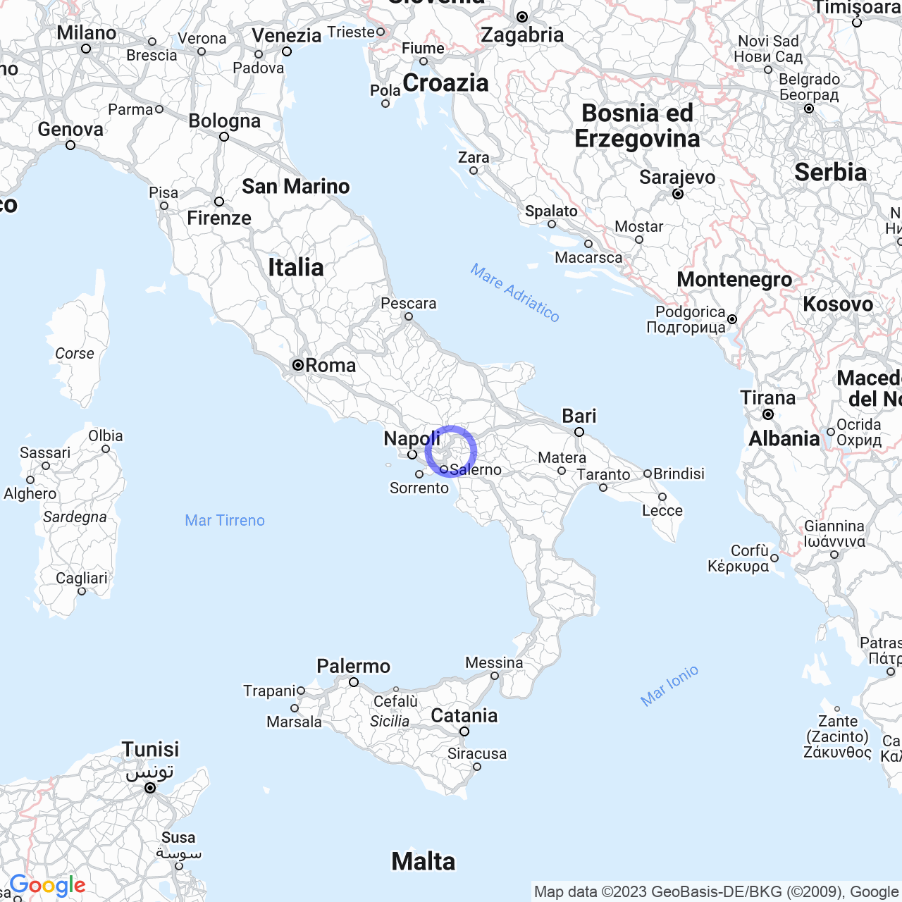 Mappa di San Pietro in Santo Stefano del Sole