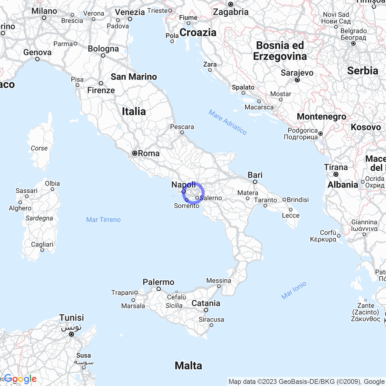 Mappa di Masseria De Crescenzi in Sarno