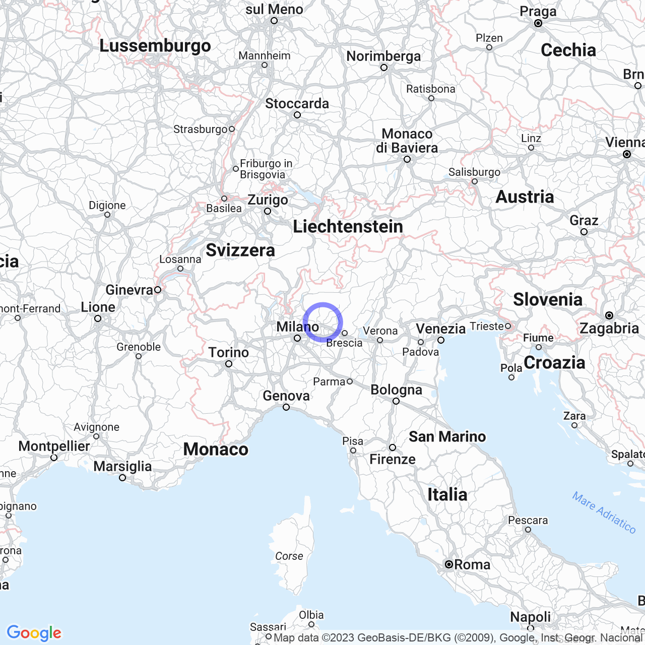 Mappa di Gavarno-tribulina in Scanzorosciate