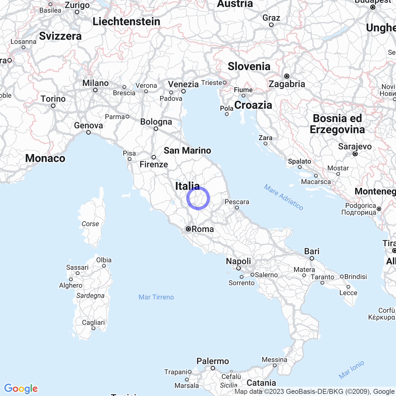 Mappa di Civitella in Scheggino