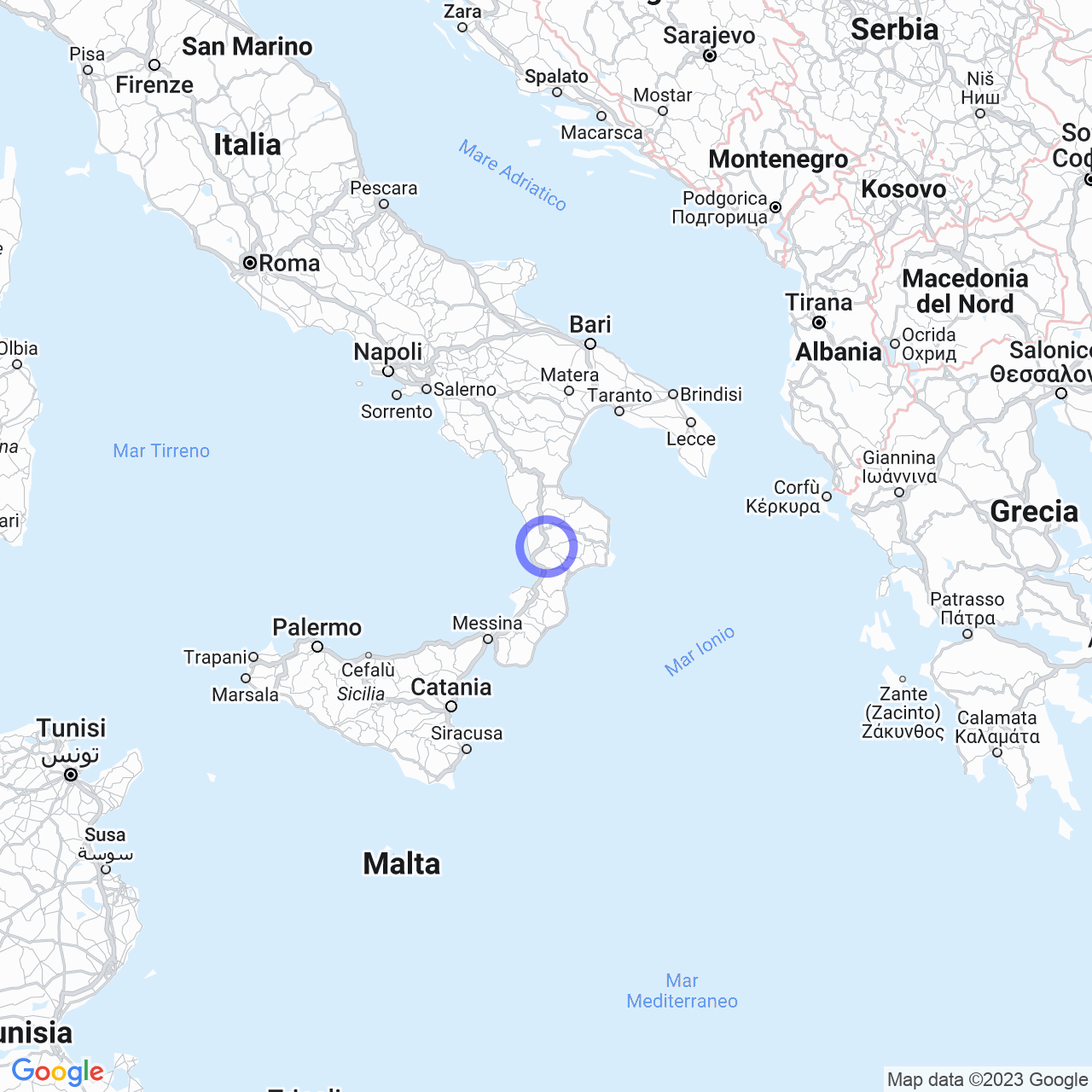 Mappa di Traversa in Scigliano