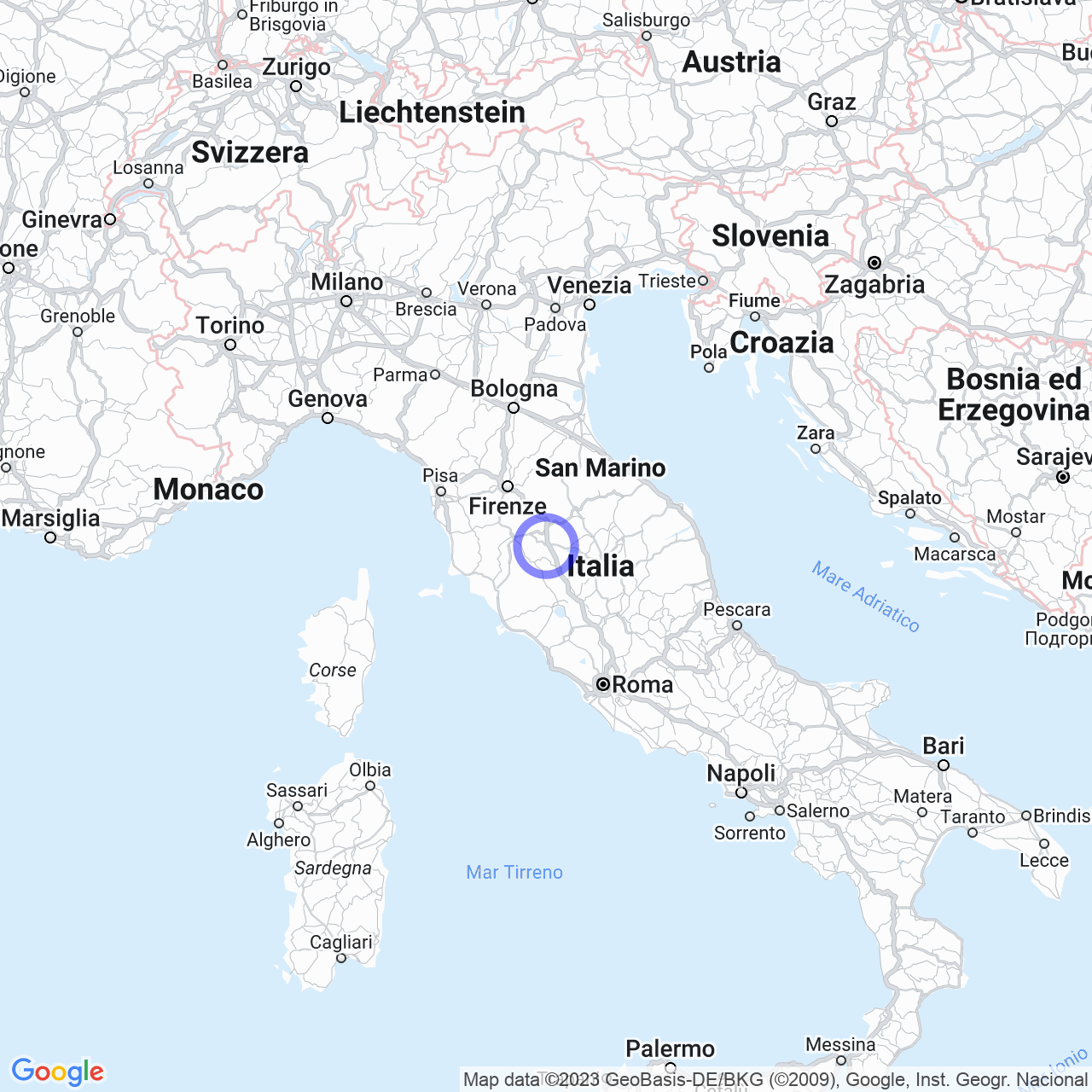 Mappa di Fratta in Sinalunga