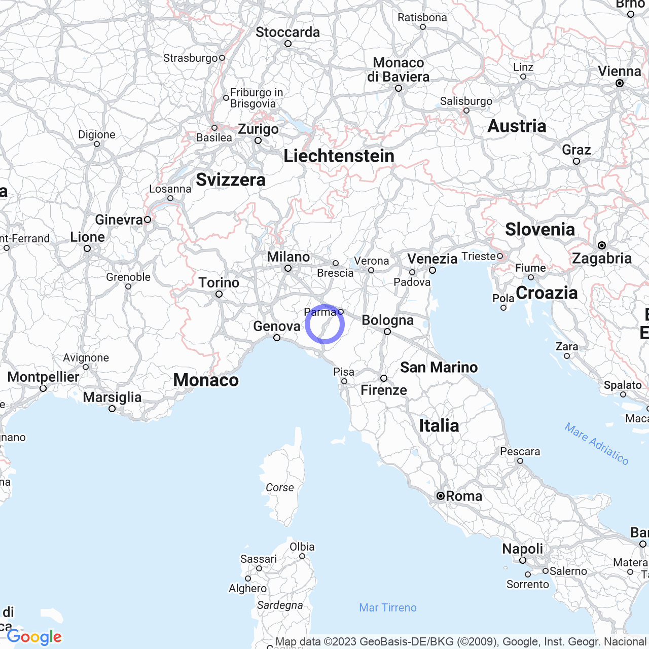 Mappa di Case Oppici in Solignano