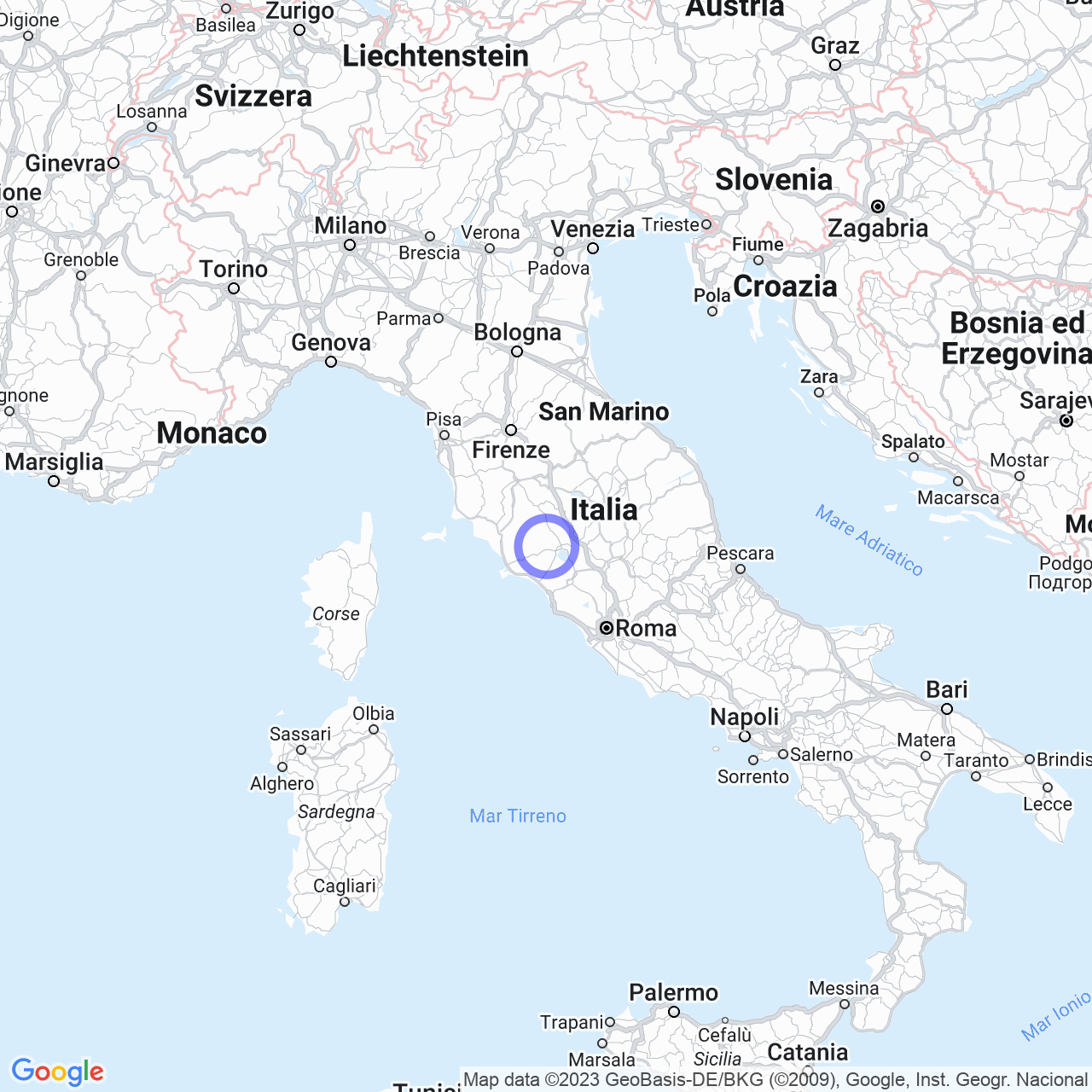 Mappa di Il Poggio in Sorano