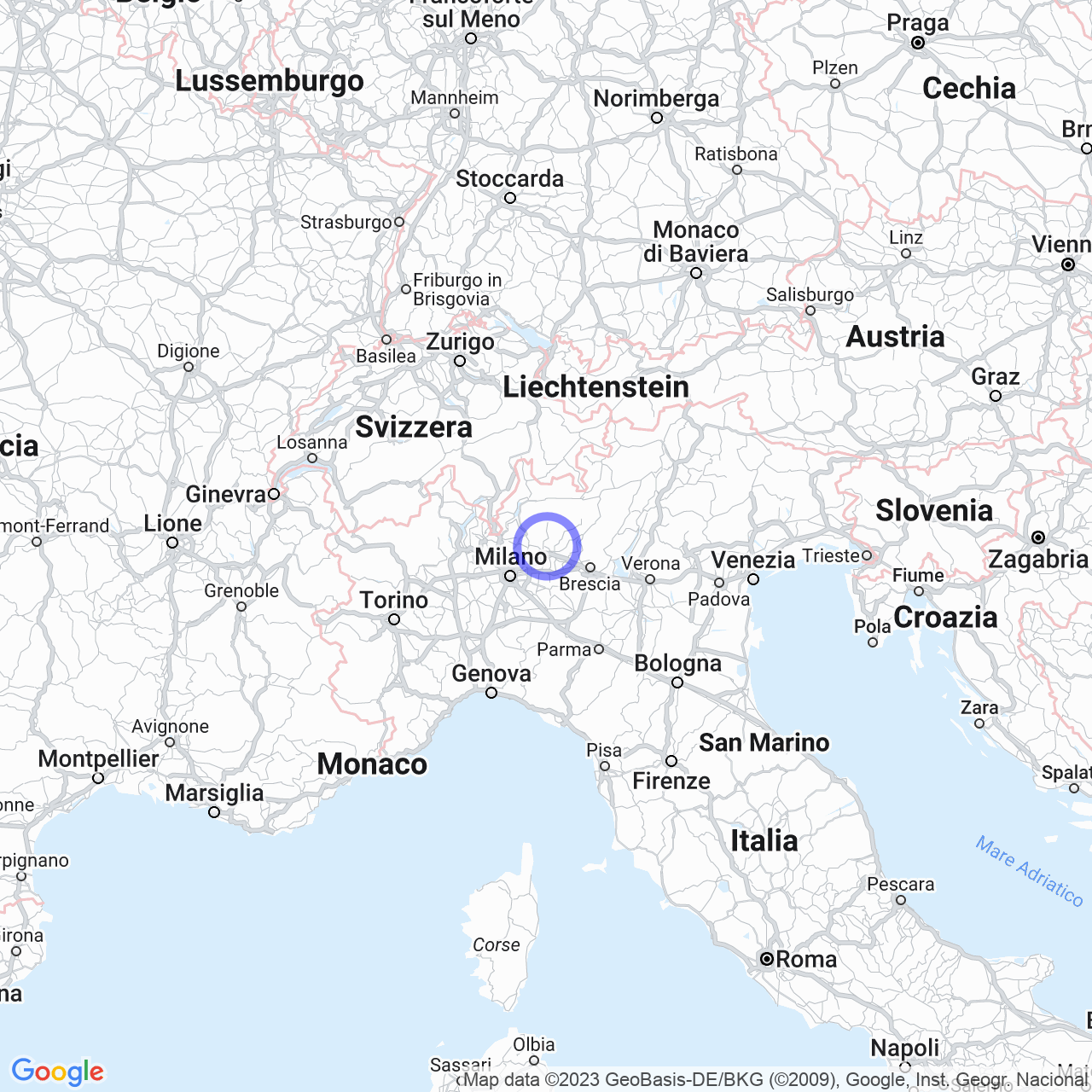 Mappa di Premerlino in Sorisole