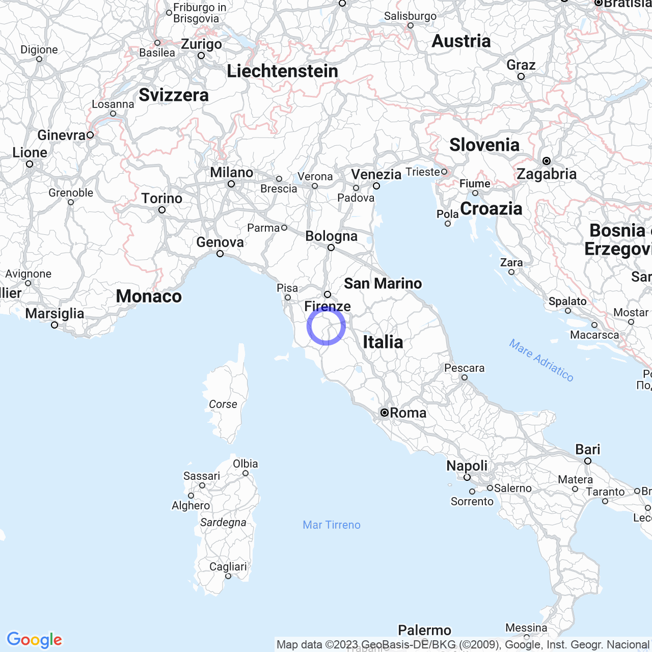 Mappa di Razzaia in Sovicille