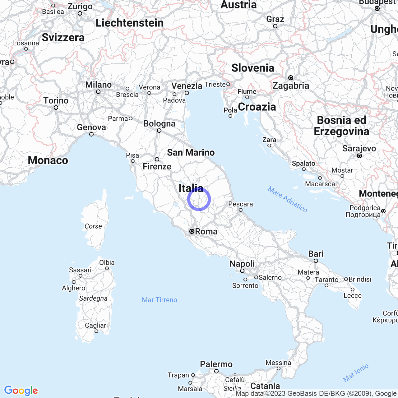 Mappa di Camposalese in Spoleto