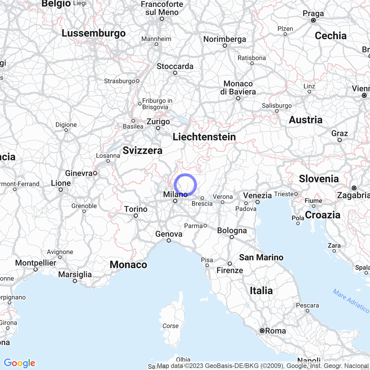 Mappa di Canvento in Taleggio