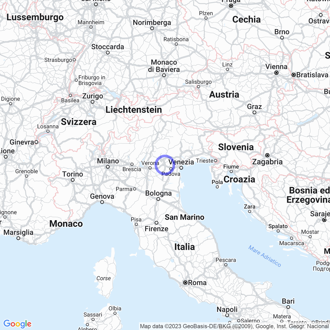 Mappa di Guizze in Torri di Quartesolo