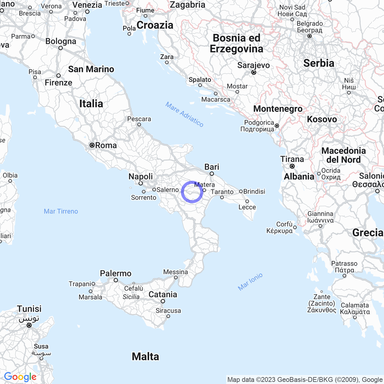 Provincia di Matera: storia, geografia e comuni.