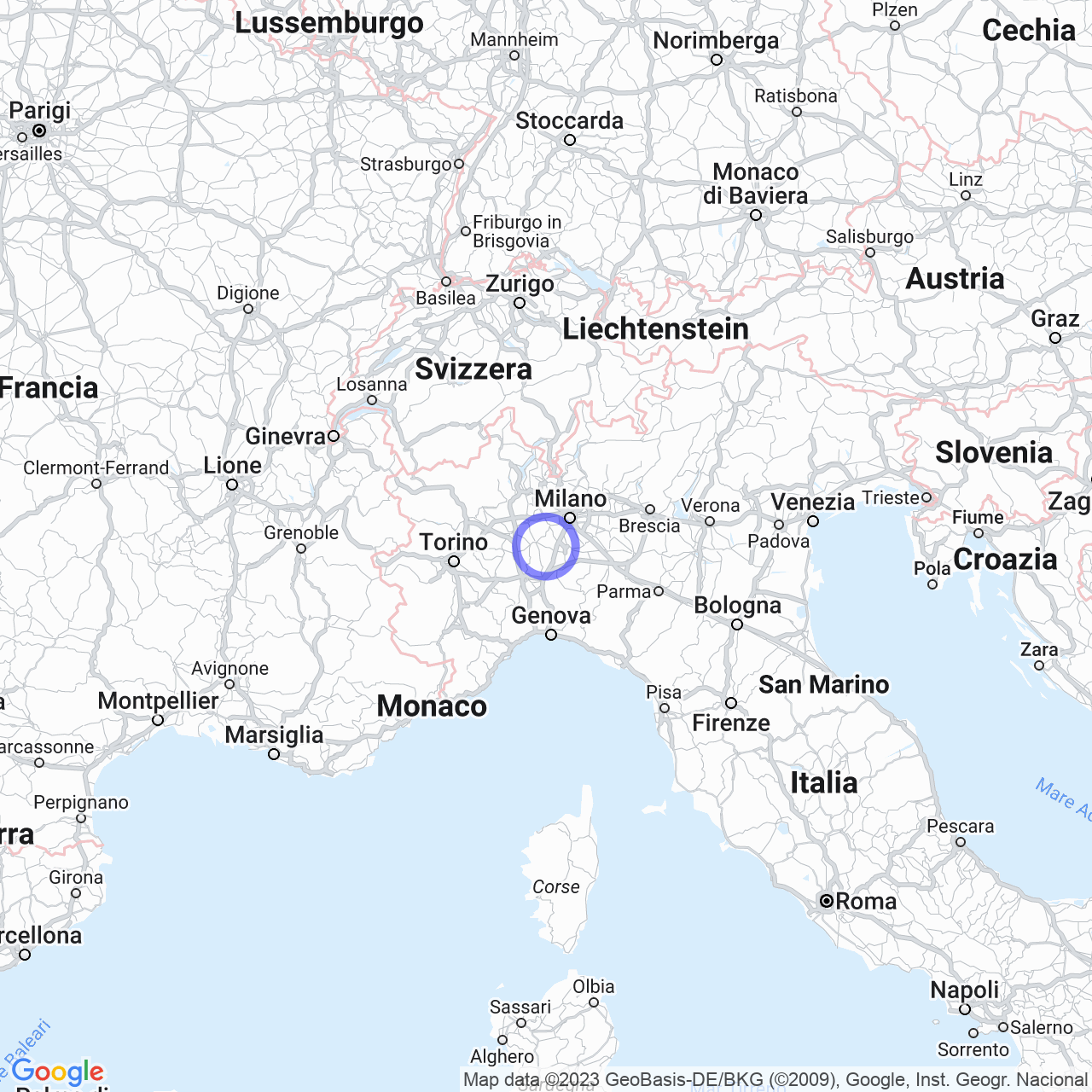 Mappa di Strada Per Ottobiano in Tromello