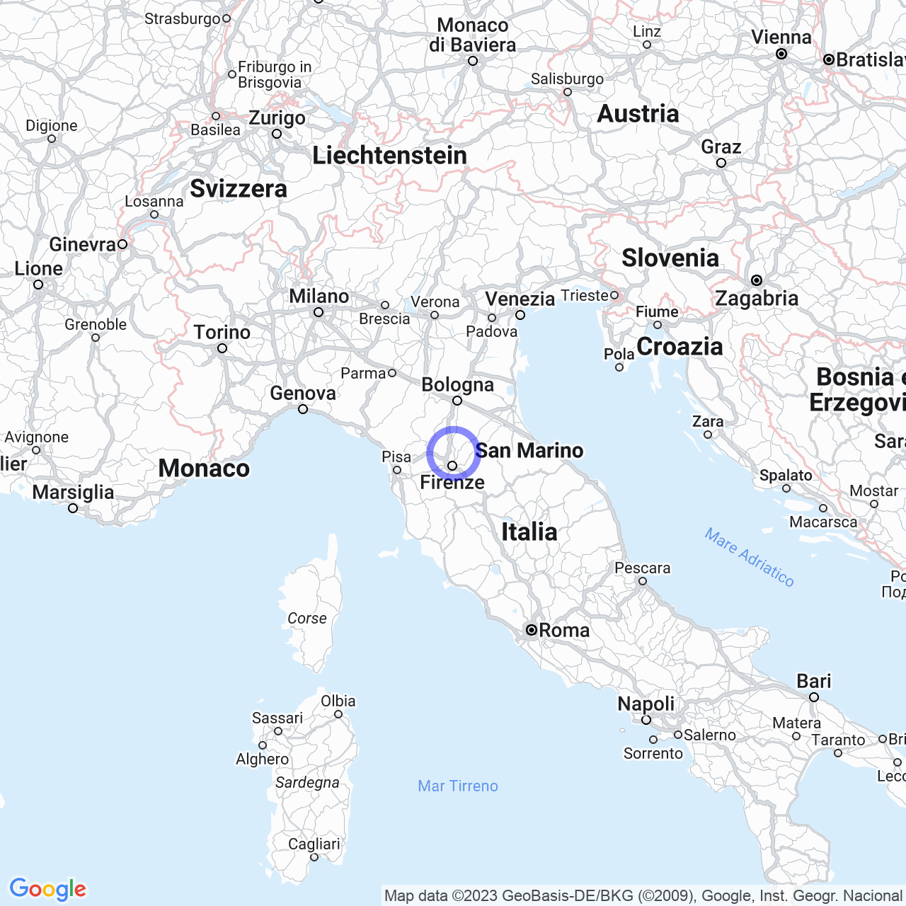 Mappa di Il Torrino in Vaglia